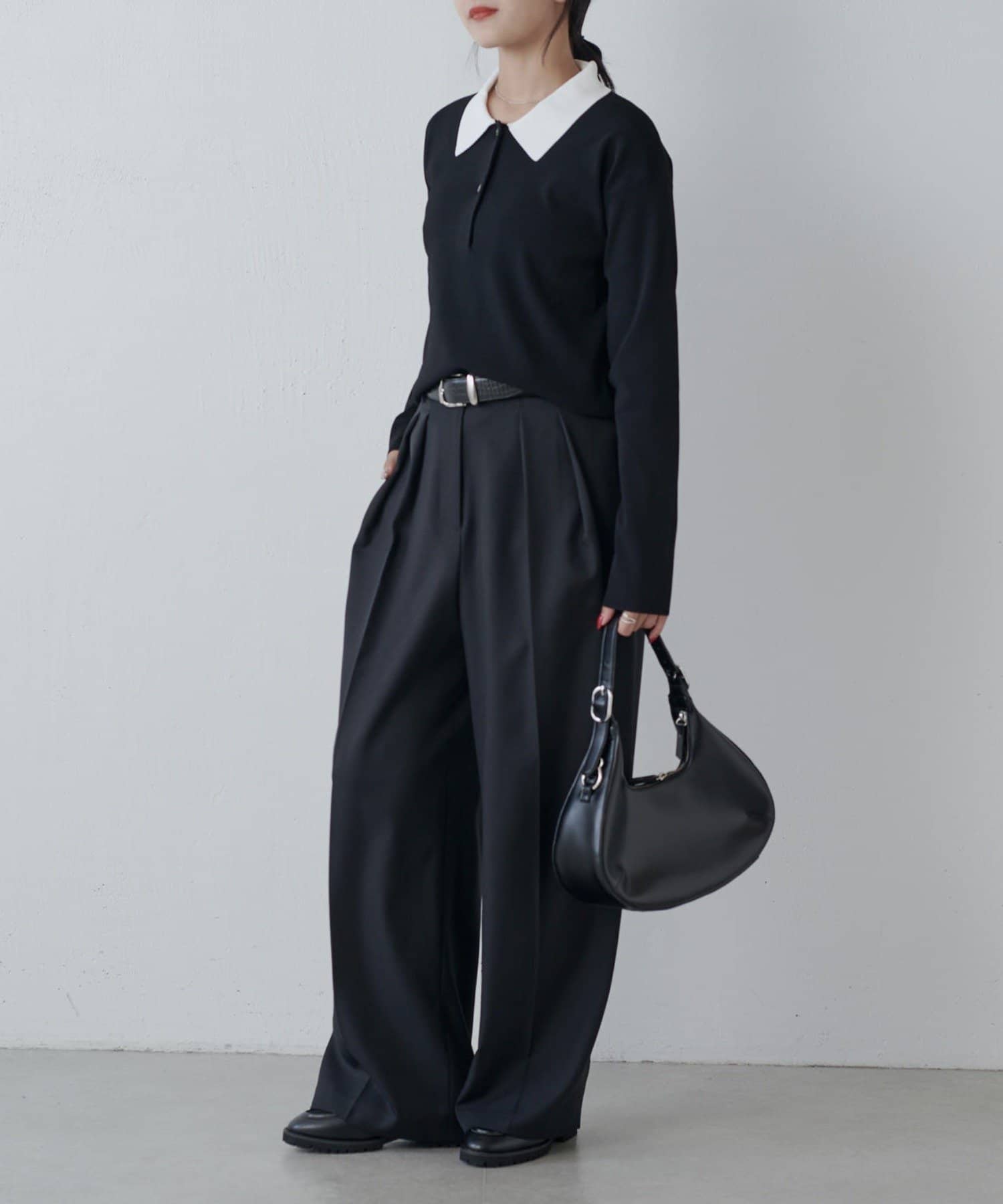 Lui's(ルイス) ストレッチ長袖ポロ
