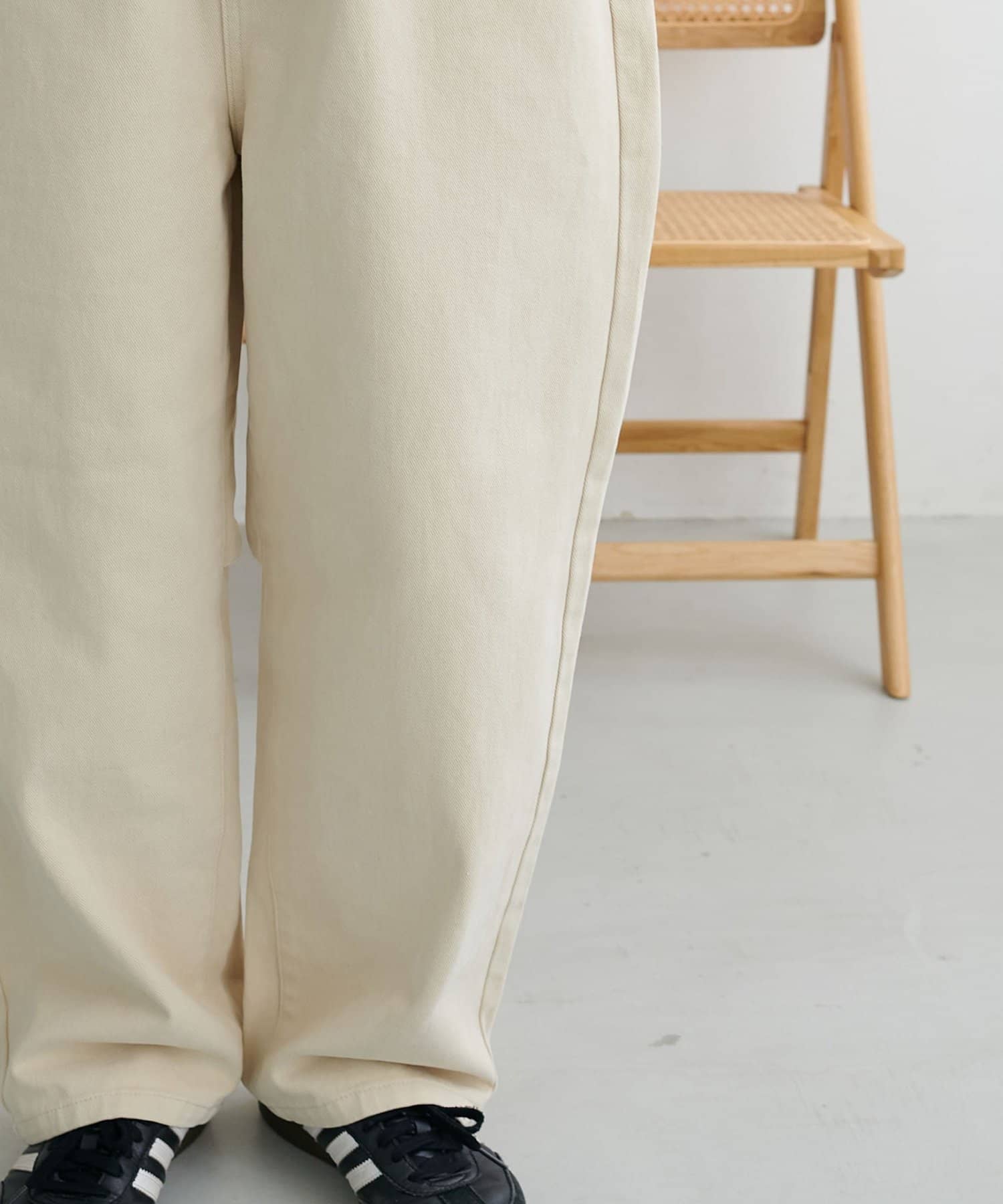 DISCOAT(ディスコート) 【ユニセックス】ヘヴィツイルバレルレッグパンツ