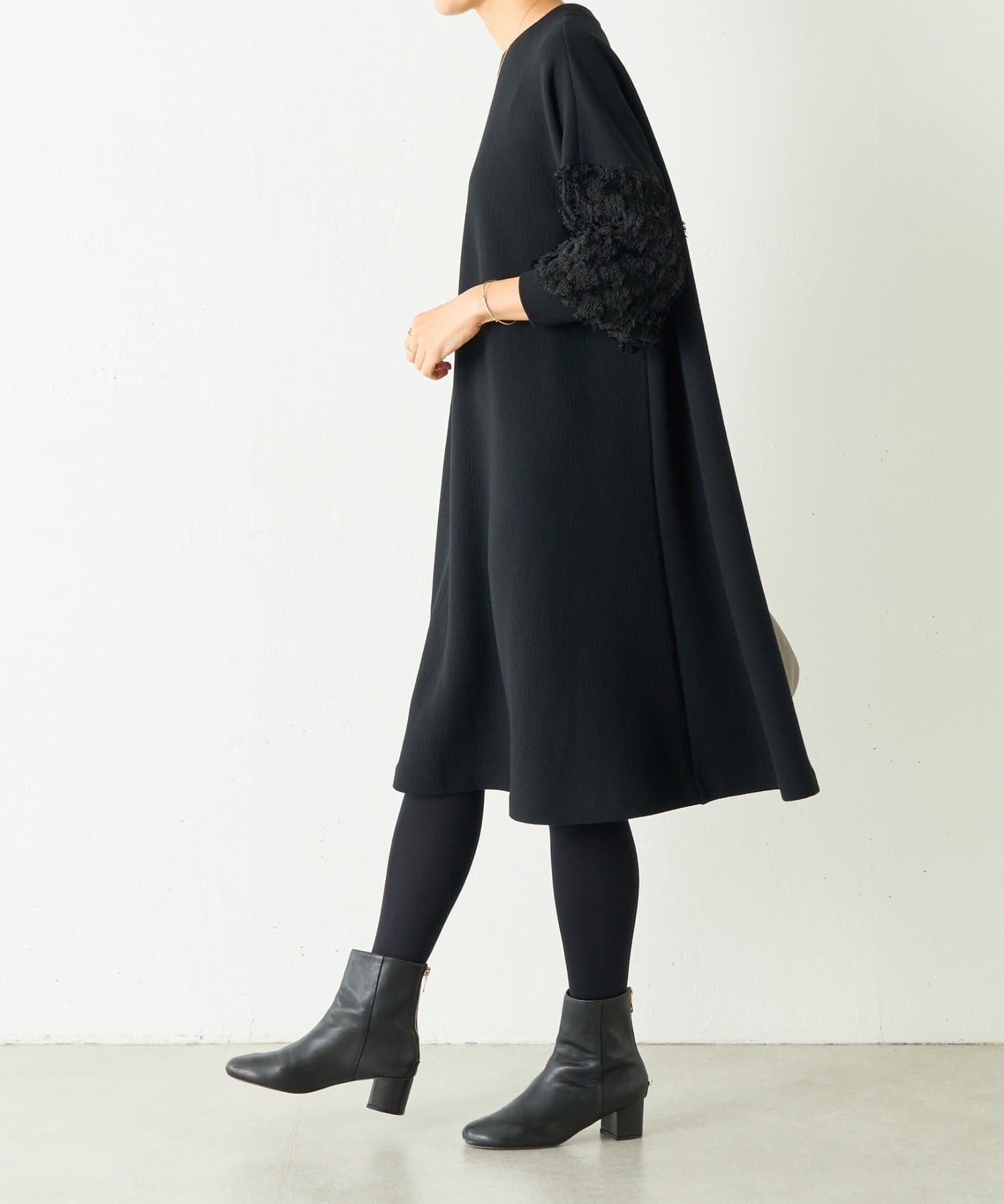 BEARDSLEY  袖ジャガードワンピース BEARDSLEY（ビアズリー）の「袖ジャガードワンピース