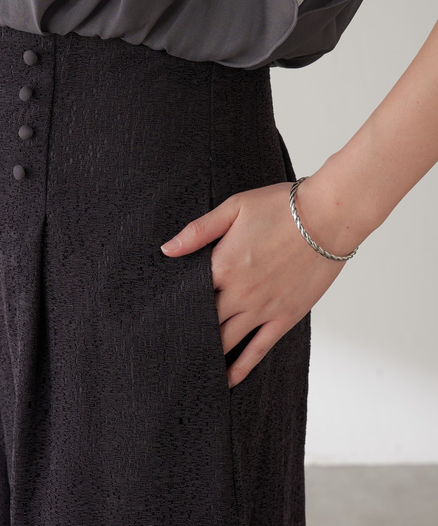 COLLAGE GALLARDAGALANTE(コラージュ ガリャルダガランテ) 【オケージョン】モザイクレースロンパース