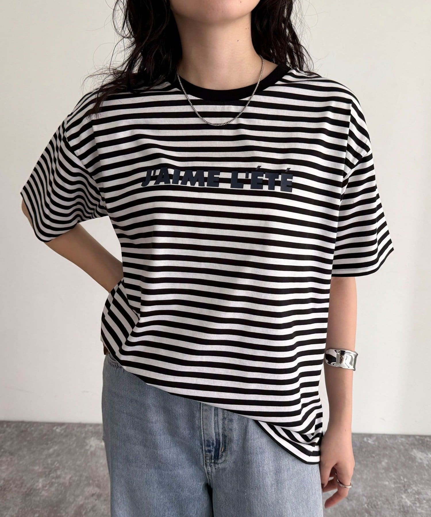 FREDY & GLOSTER(フレディ アンド グロスター) シルケットサマーロゴ半袖Tシャツ
