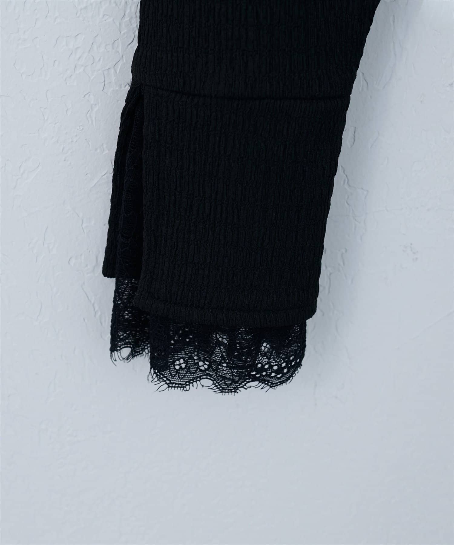 natural couture(ナチュラルクチュール) 【WEB限定】レース袖切り替えカットソー