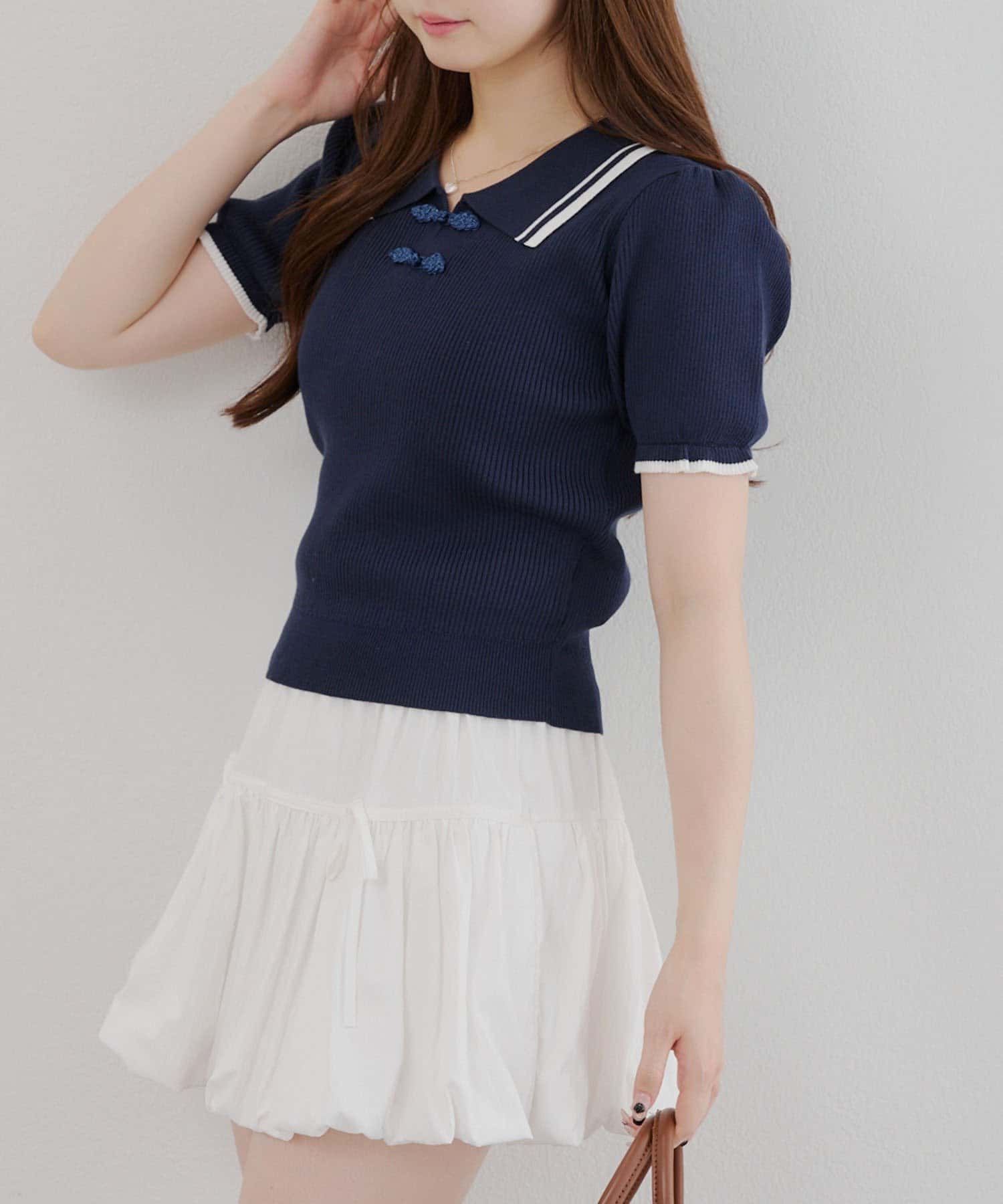 NICE CLAUP / OLIVE des OLIVE OUTLET(ナイスクラップ  / オリーブ デ オリーブ アウトレット) 2025AW【RMAF】チャイナポロニット