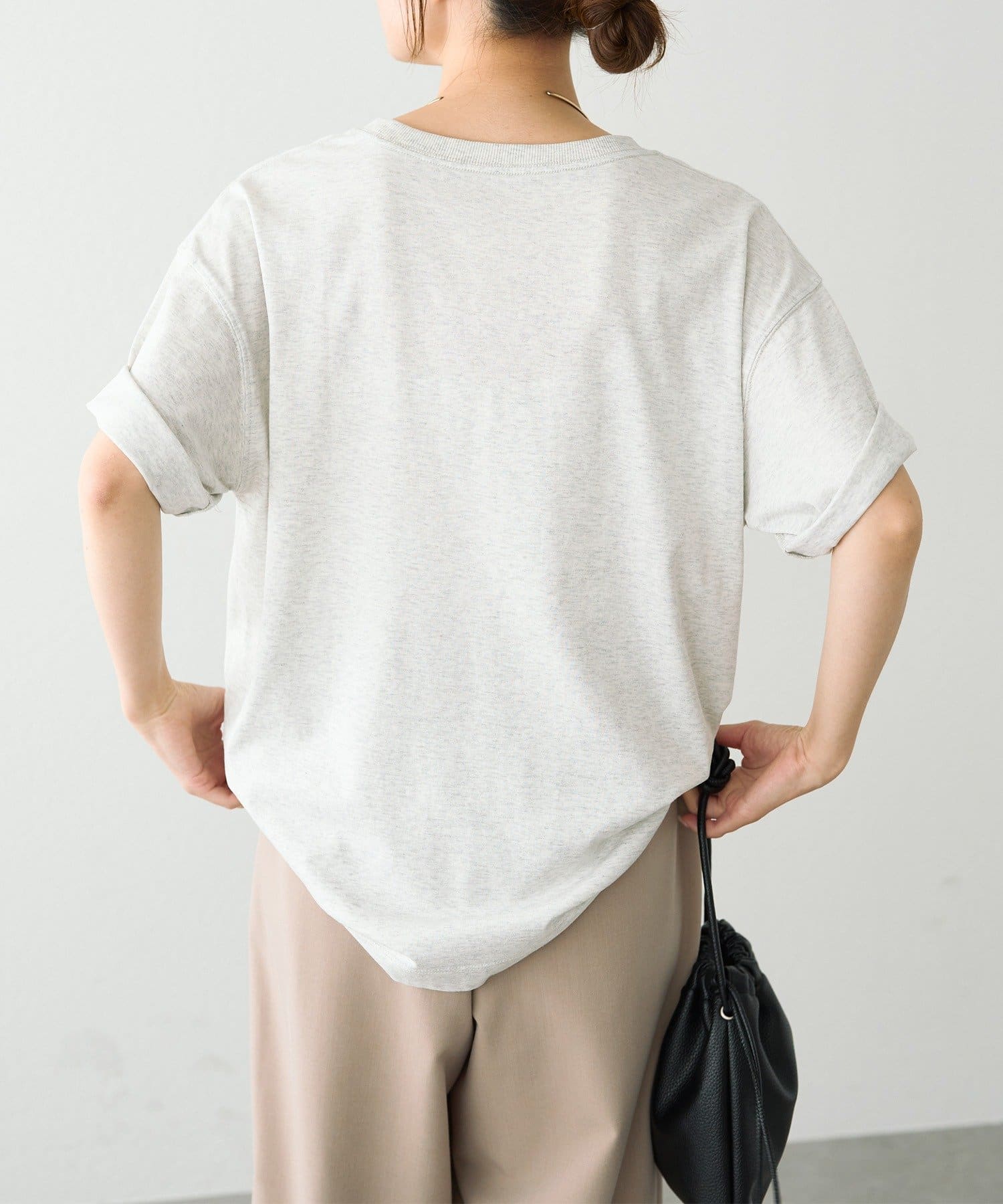 ワンポイント刺繍ヴィンテージライクTシャツ | PUAL CE CIN