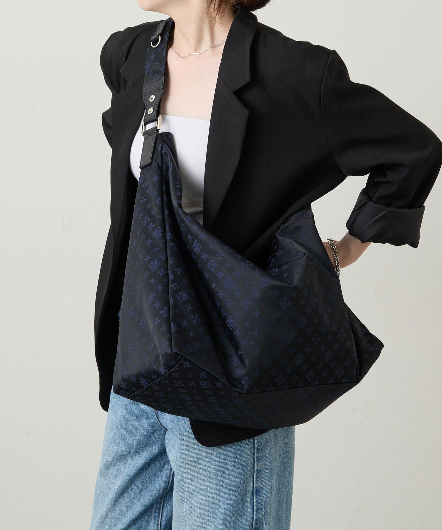 russet(ラシット) ［一部店舗限定］ダブルベルトナイロンショルダーバッグXL