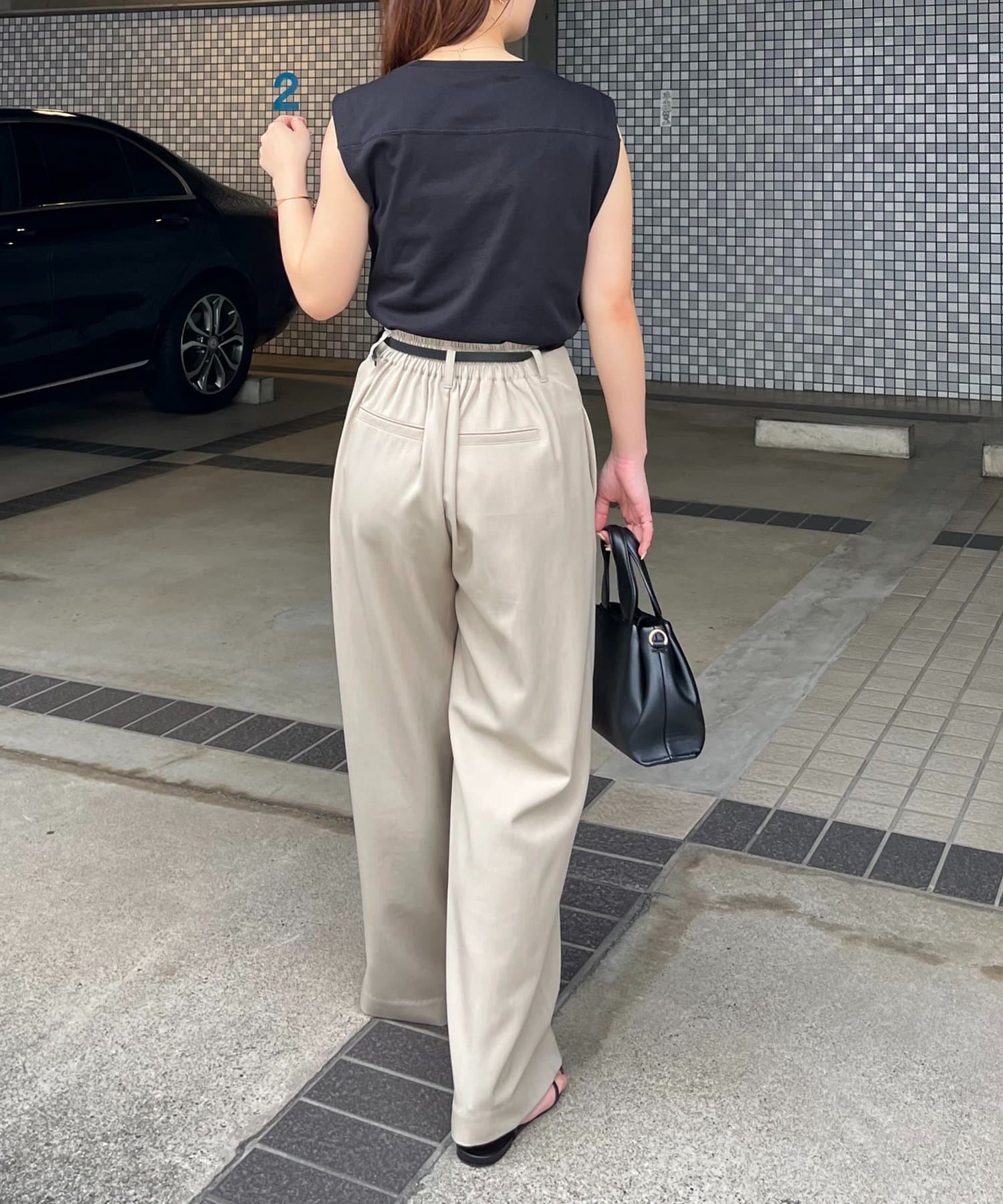 CAPRICIEUX LE'MAGE(カプリシュレマージュ) ツイストドレープTシャツ