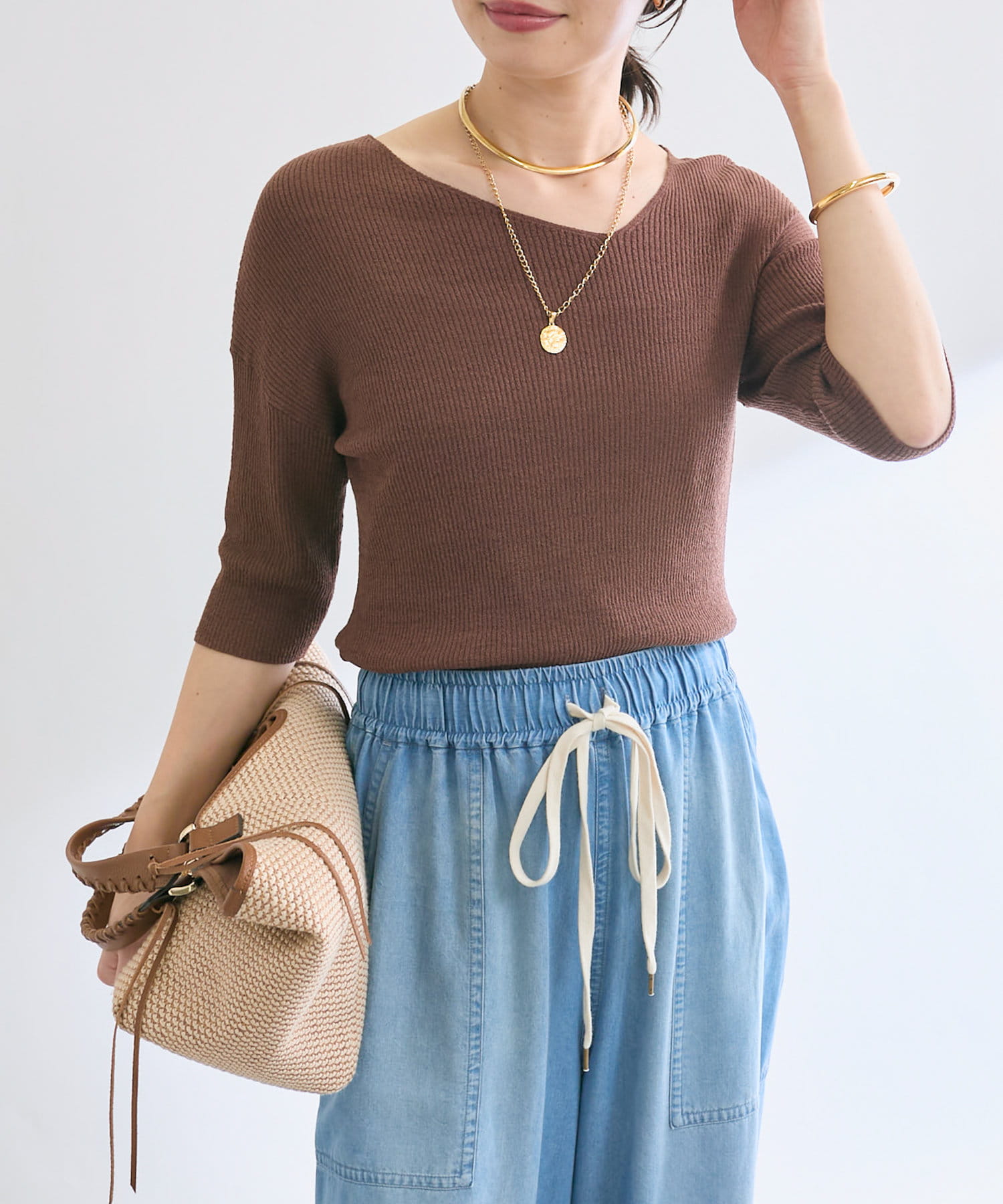 OUTLET(アウトレット) 【RIVE DROITE】アシメネックプルオーバー