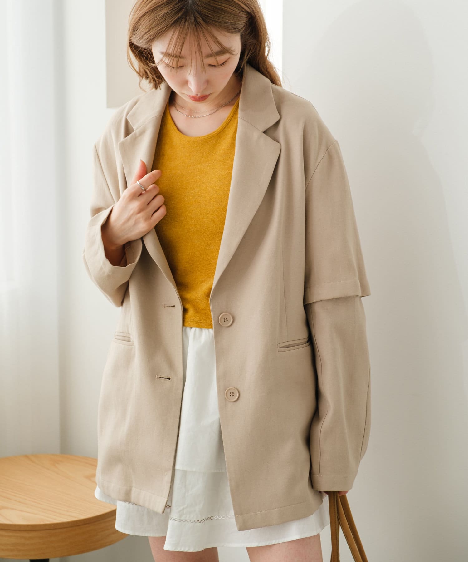 OUTLET(アウトレット) 【Kastane】カットアウトジャケット