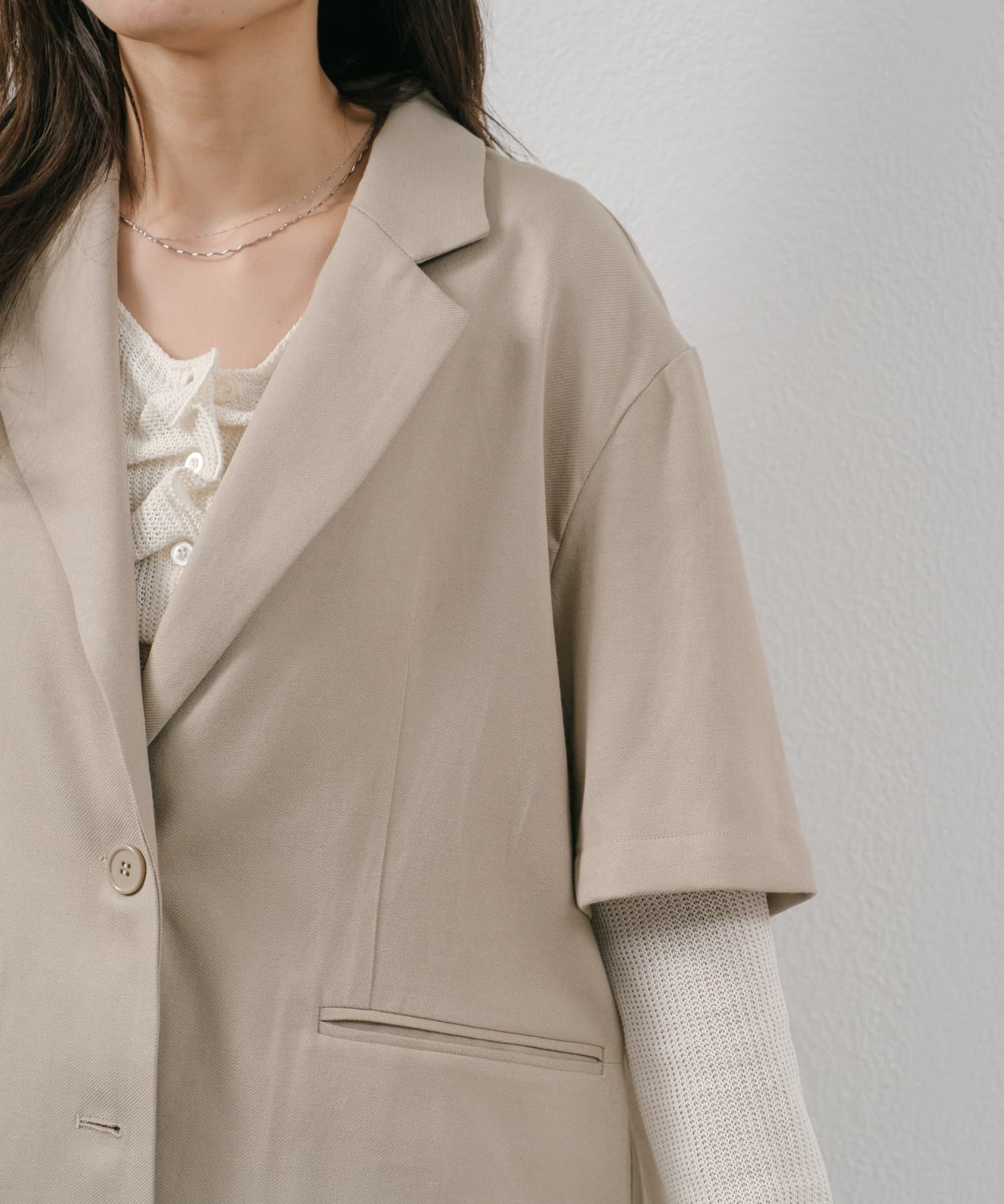 OUTLET(アウトレット) 【Kastane】カットアウトジャケット