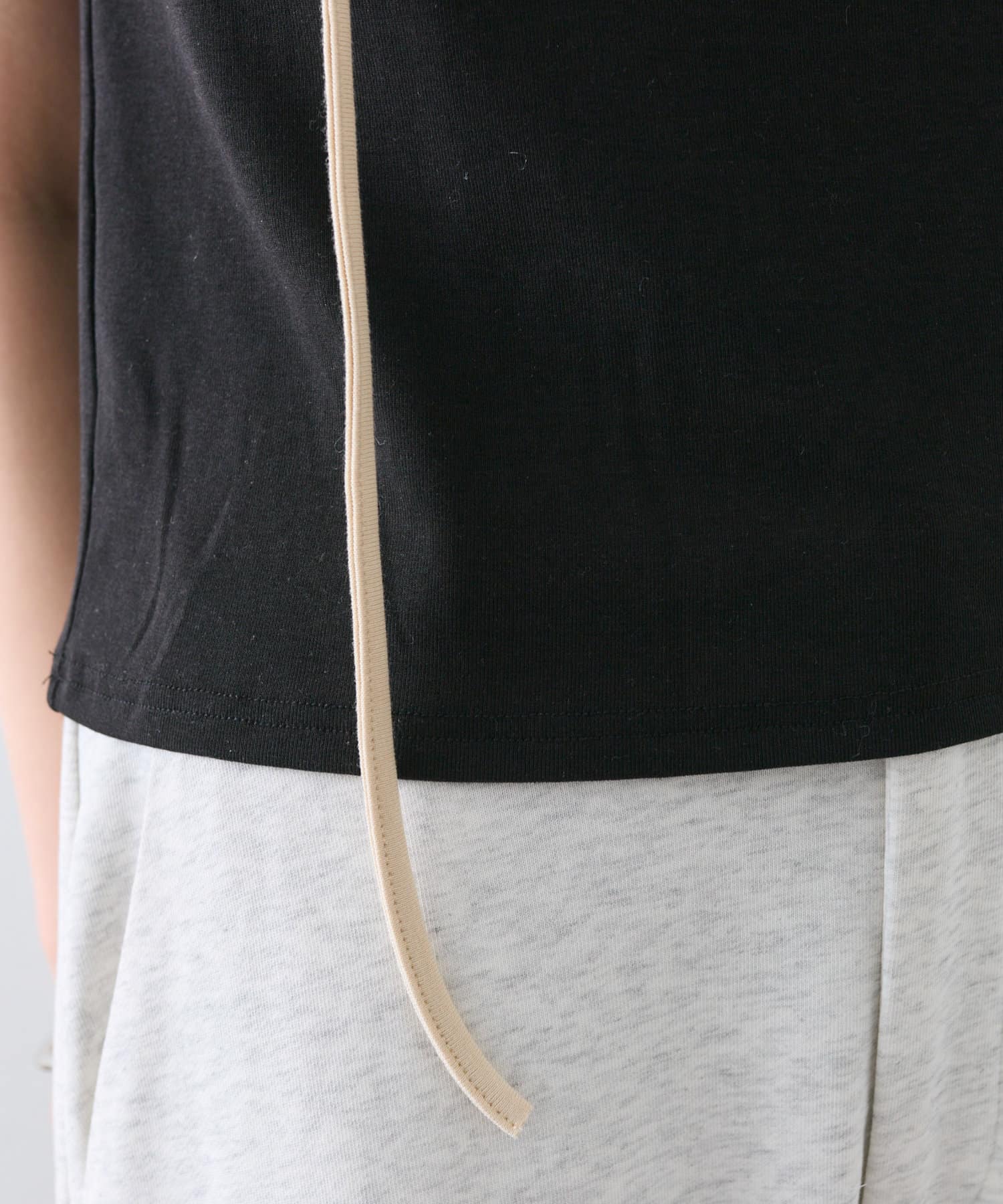 OUTLET(アウトレット) 【mystic】配色チョーカーカットソー