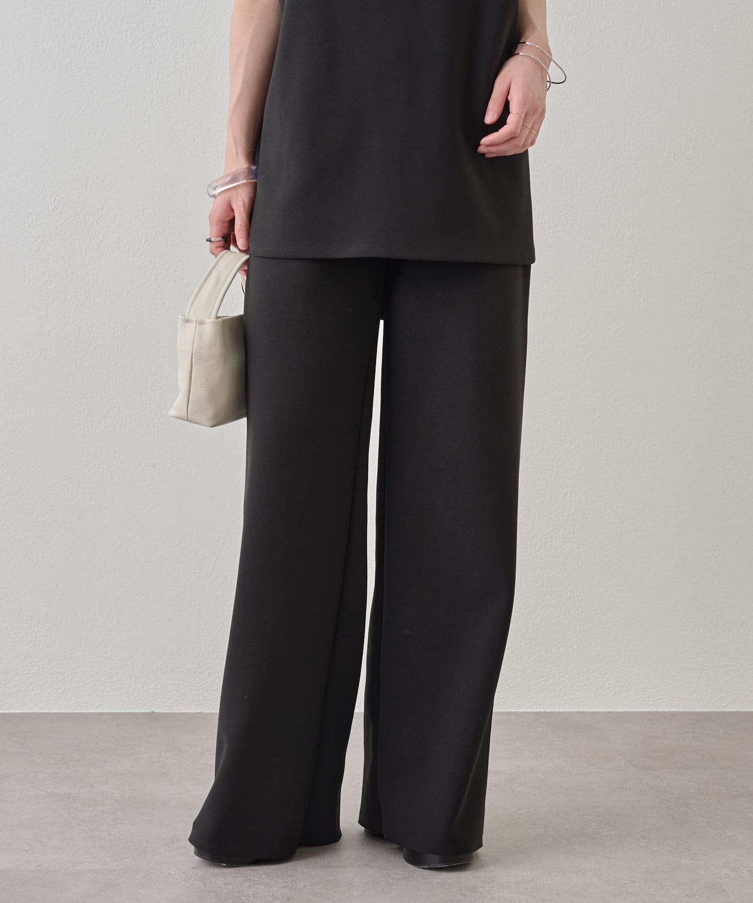 OUTLET(アウトレット) 【Omekashi】ミニマルイージーパンツ