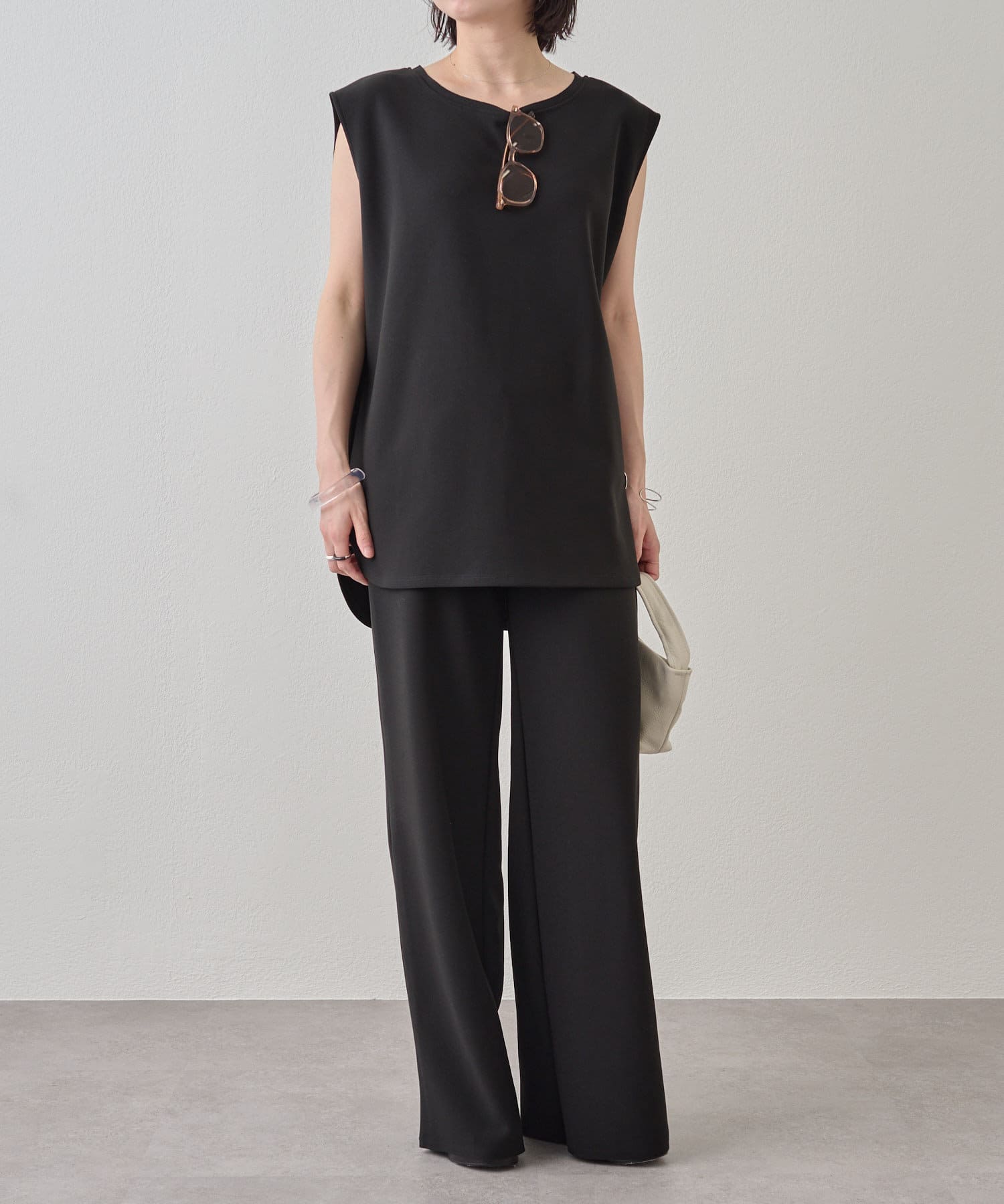 OUTLET(アウトレット) 【Omekashi】ミニマルイージーパンツ