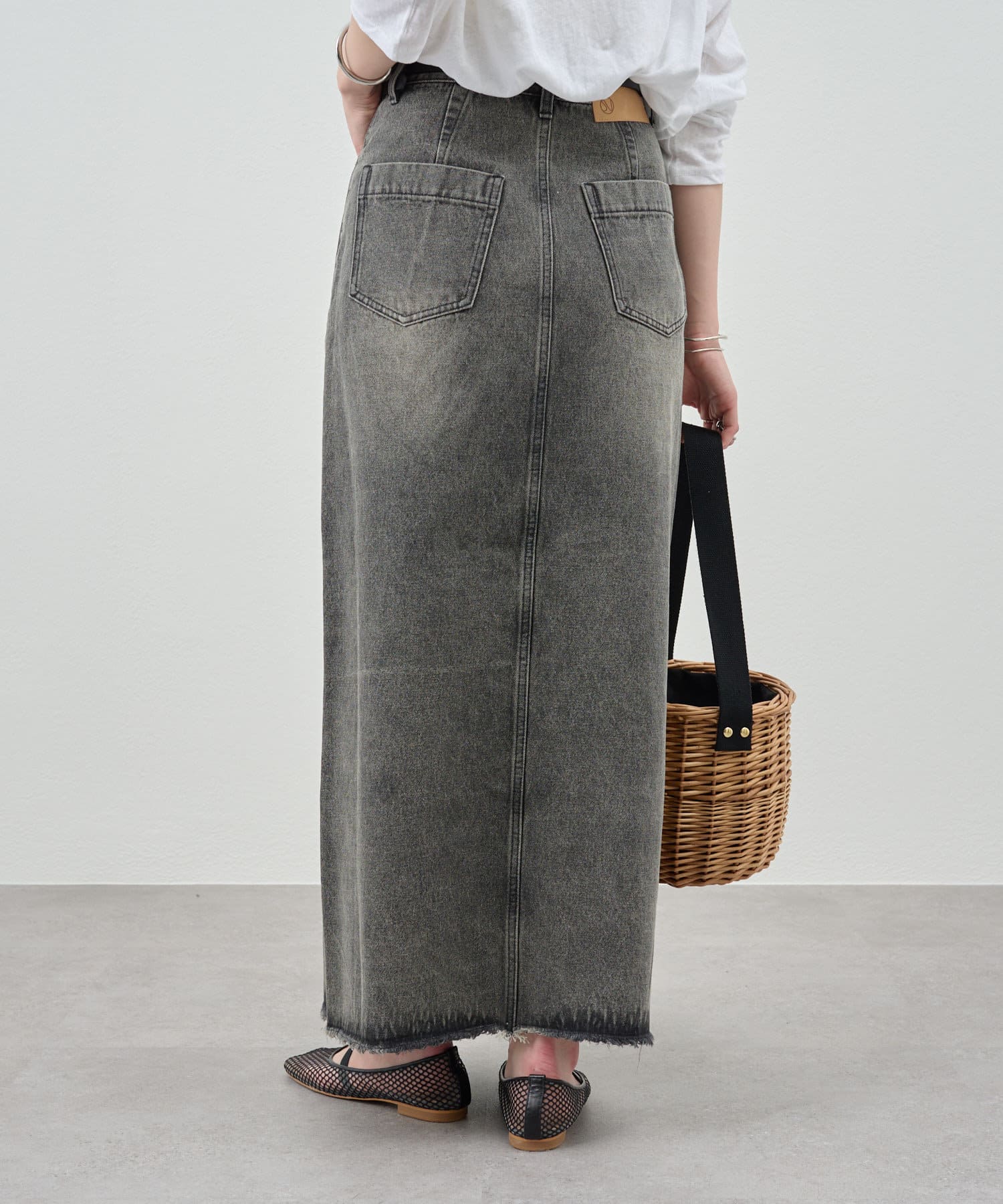 OUTLET(アウトレット) 【SHENERY】デニムロングスカート