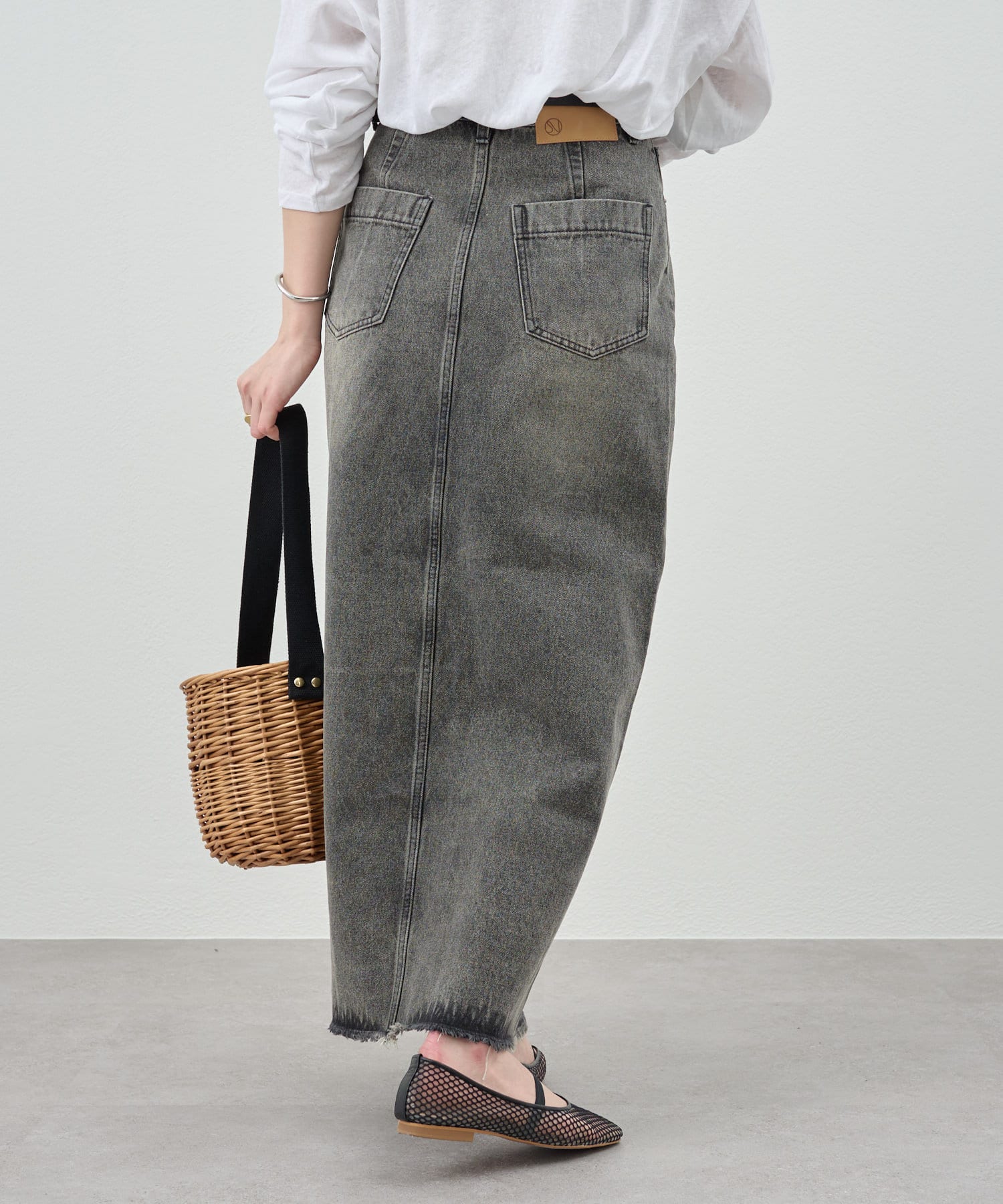 OUTLET(アウトレット) 【SHENERY】デニムロングスカート