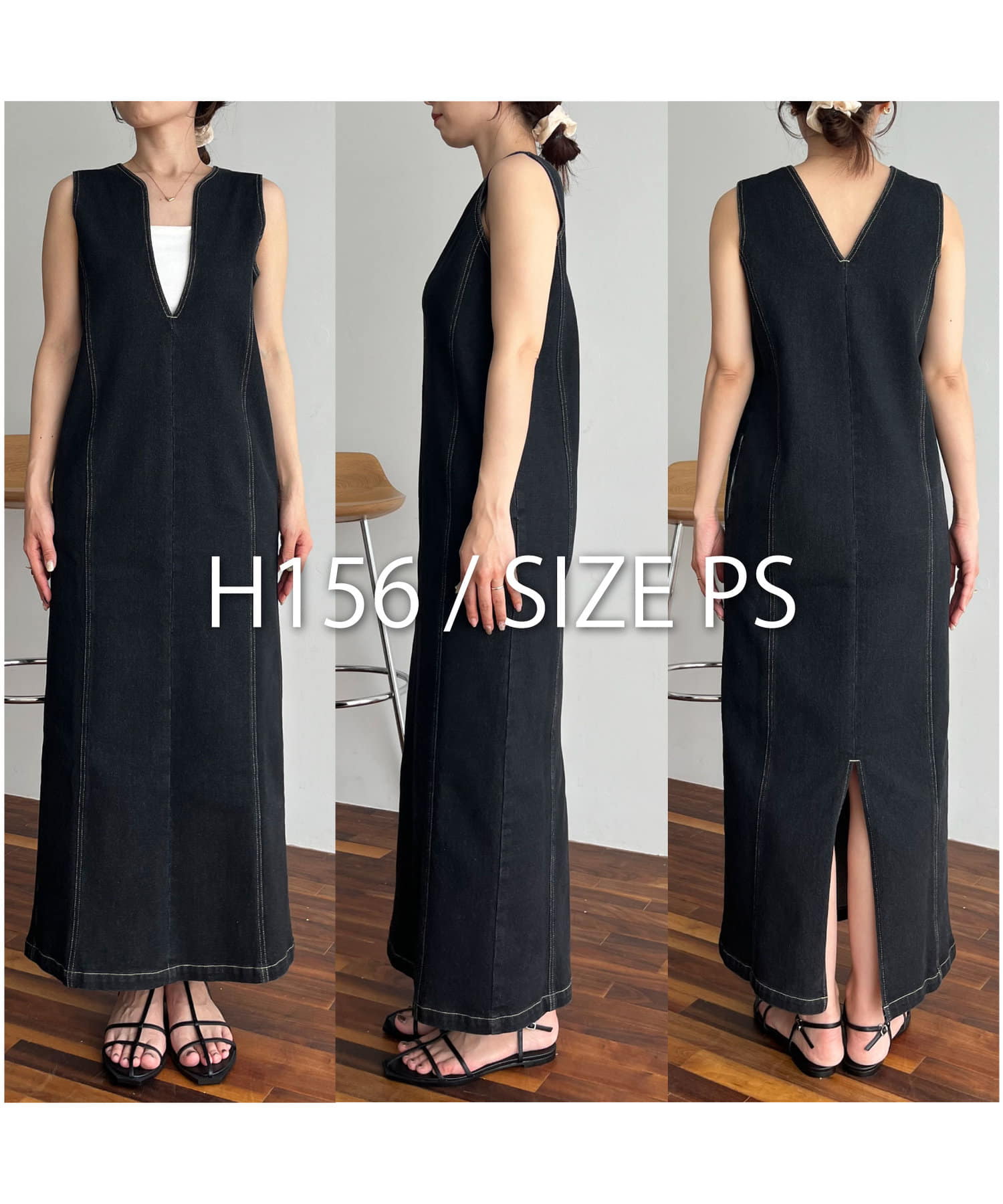 CAPRICIEUX LE'MAGE】Iラインデニムワンピース | OUTLET
