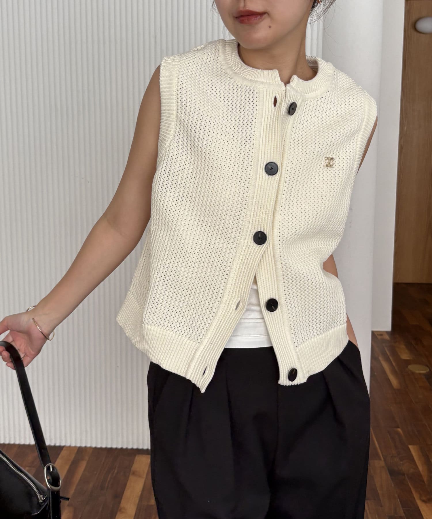 CAPRICIEUX LE'MAGE】メッシュBOXベスト | OUTLET(アウトレット