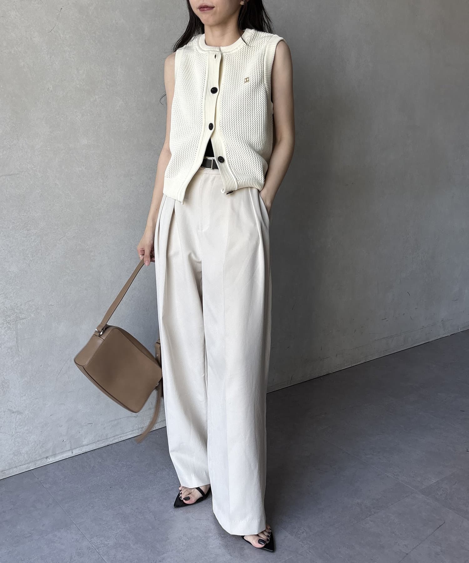 CAPRICIEUX LE'MAGE】メッシュBOXベスト | OUTLET(アウトレット