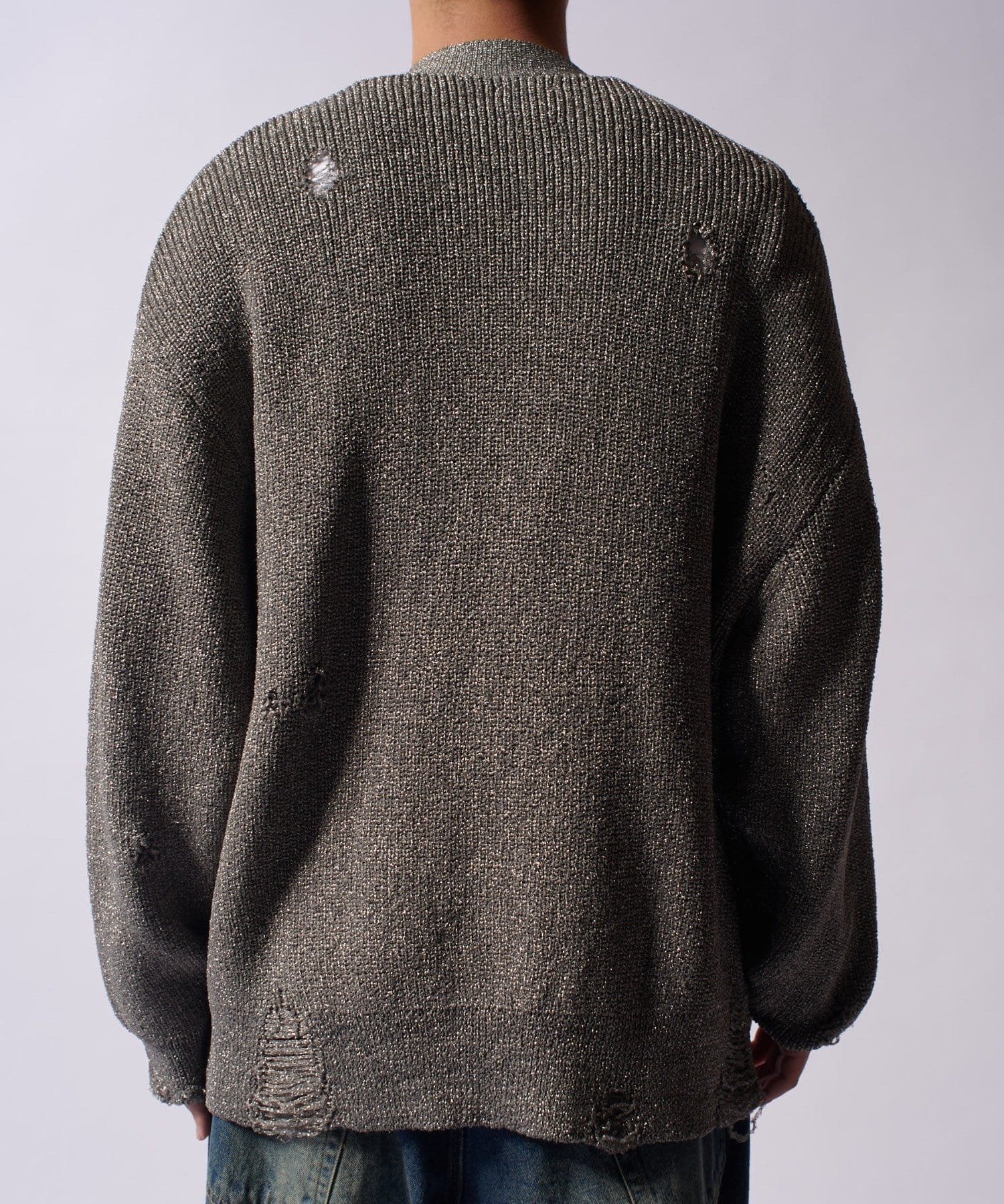 OUTLET(アウトレット) 【Lui's】メタリックグランジカーディガン