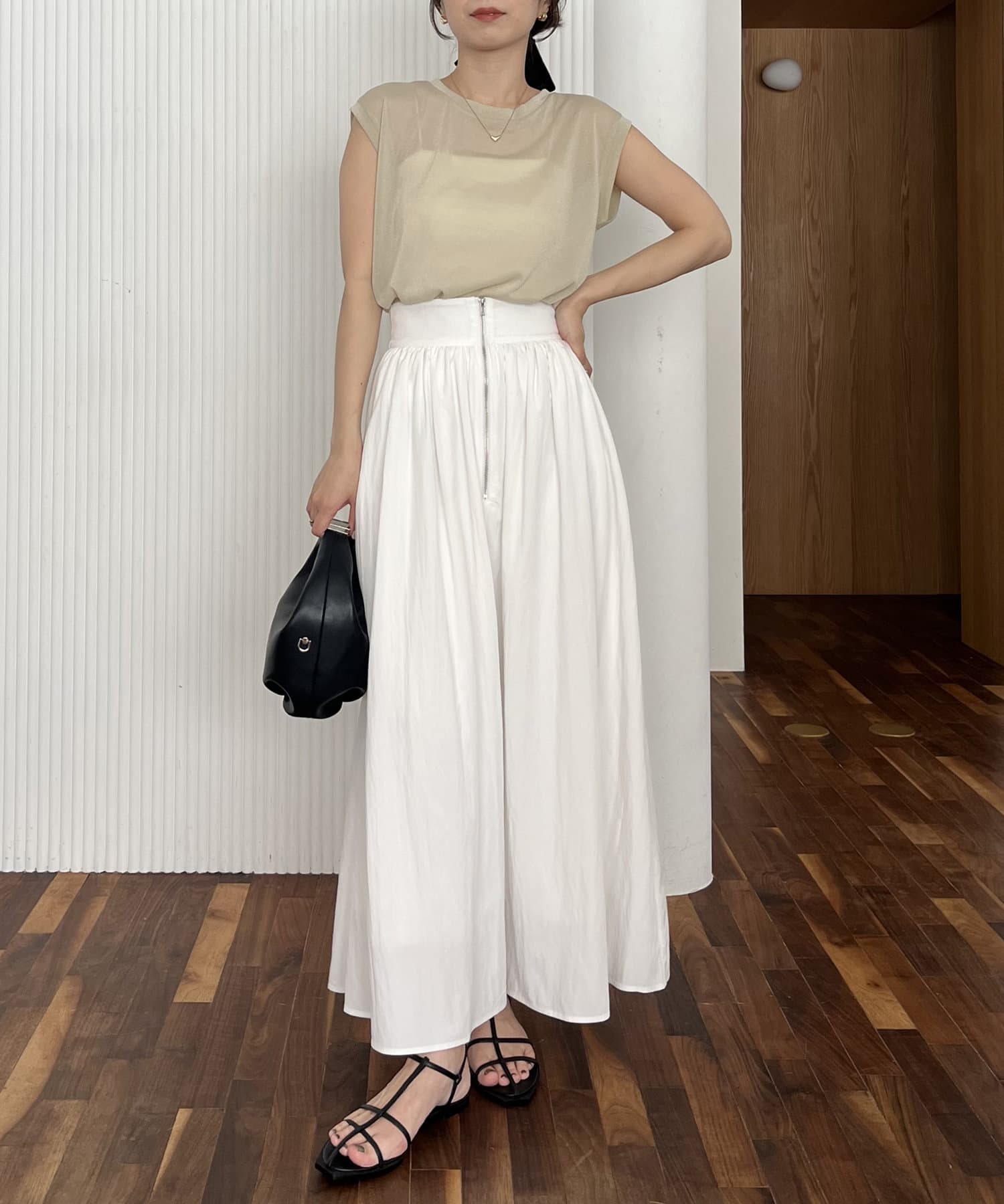 CAPRICIEUX LE'MAGE】ラメトップスフレアスカートSET | OUTLET