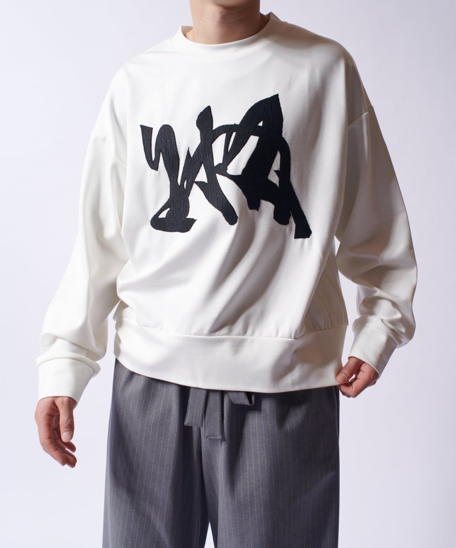 OUTLET(アウトレット) 【Lui's】ブラッシングエンブロイダリースウェット