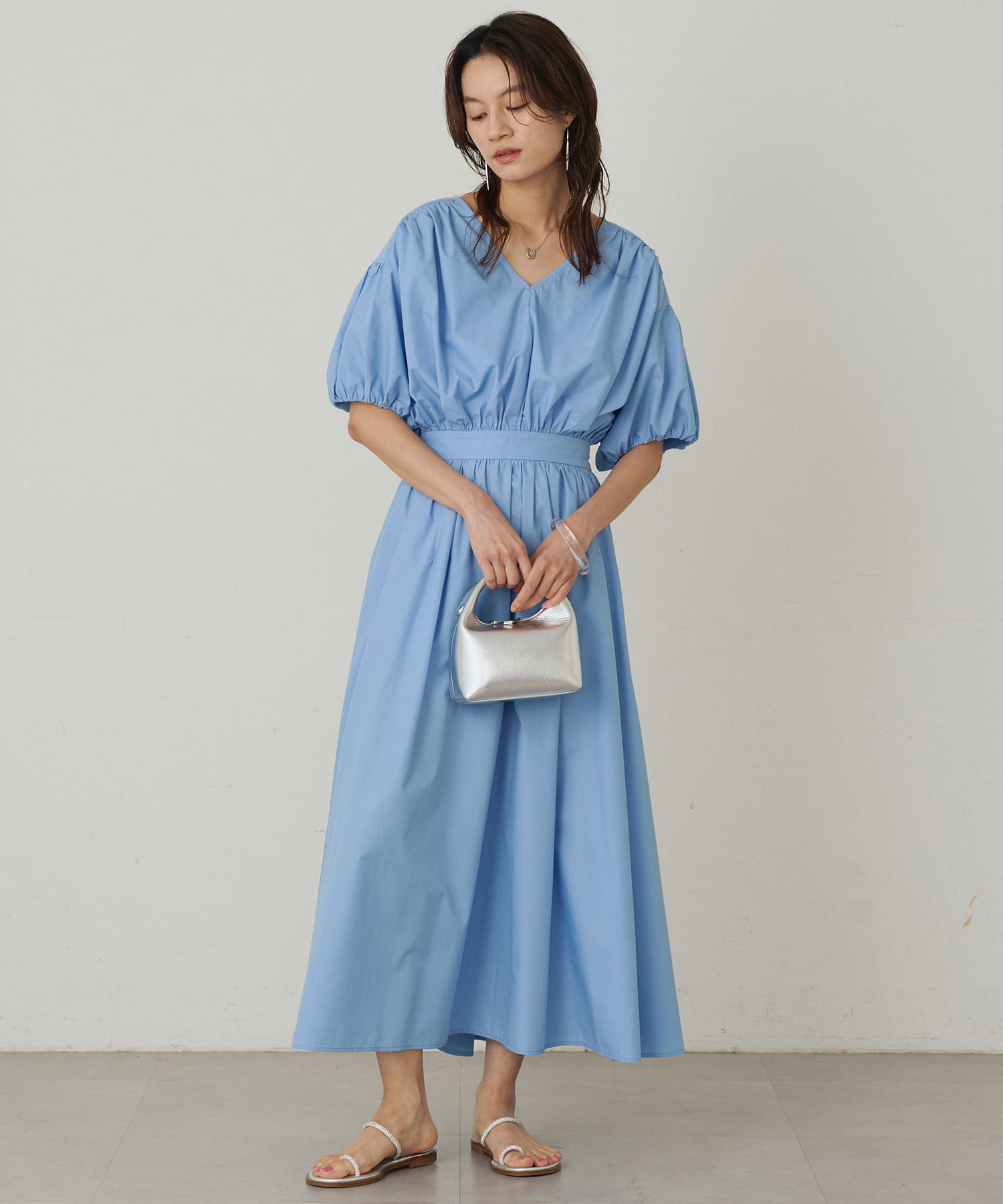 Loungedress】Vギャザーワンピース | OUTLET(アウトレット)レディース