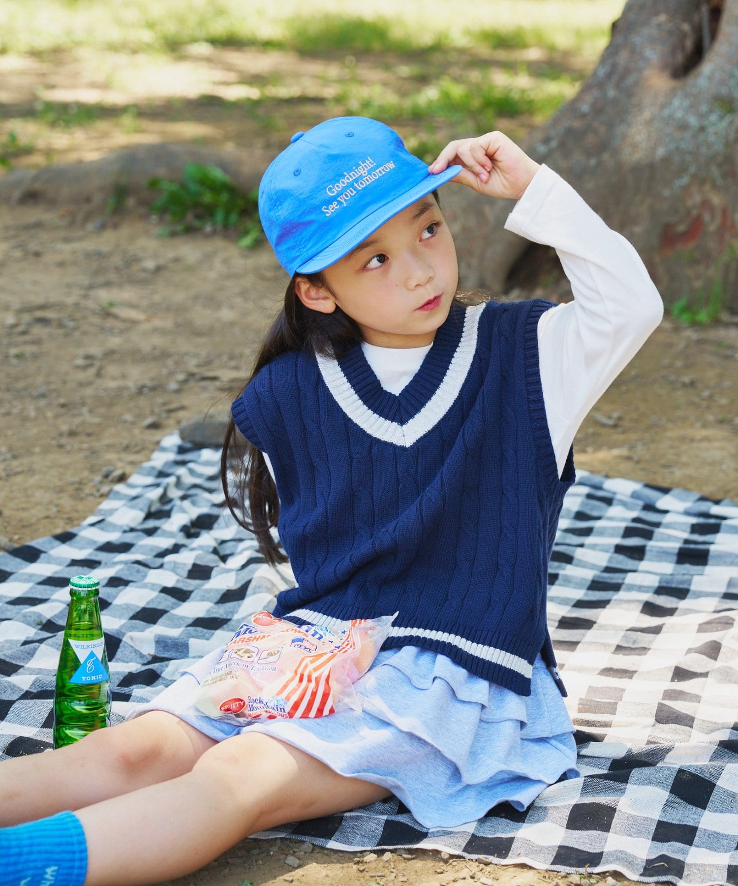 CIAOPANIC TYPY(チャオパニックティピー) 【KIDS】【sayuri企画】TEE付きチルデンニットベスト