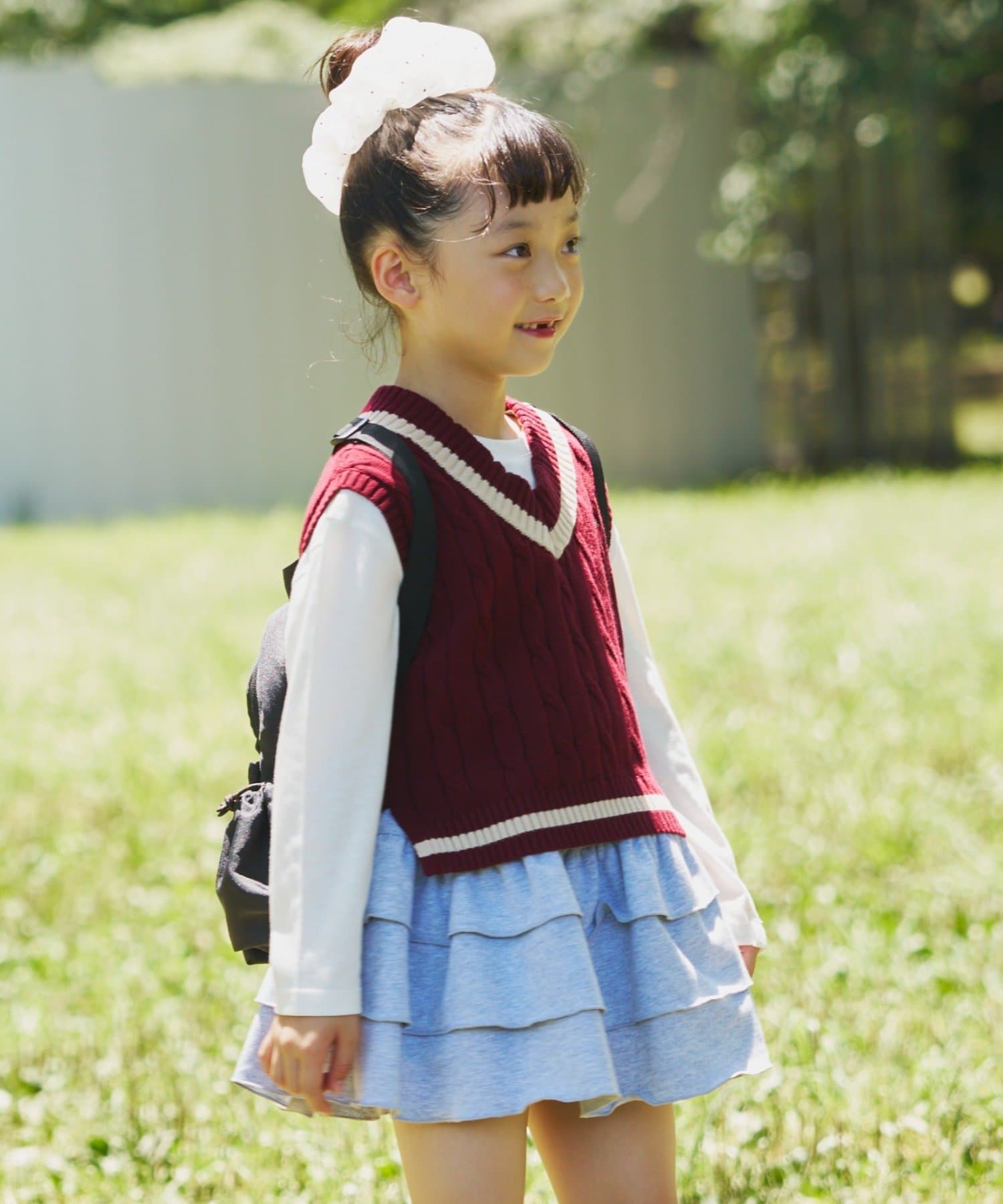 CIAOPANIC TYPY(チャオパニックティピー) 【KIDS】【sayuri企画】TEE付きチルデンニットベスト