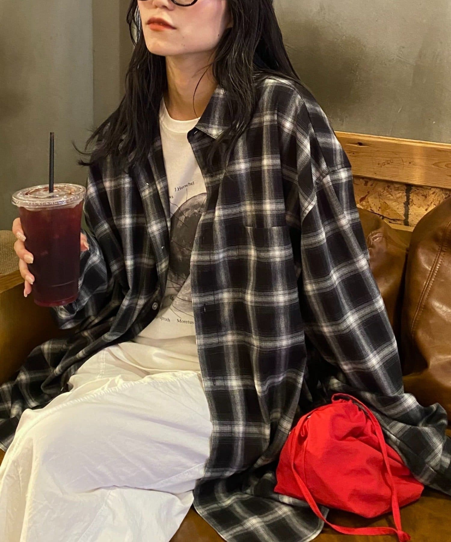 CIAOPANIC TYPY(チャオパニックティピー) 【UNISEX】ルーズシルエットレギュラーカラーアソートシャツ