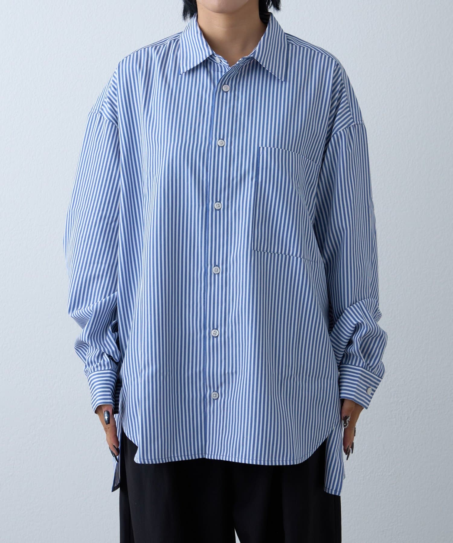 CIAOPANIC TYPY(チャオパニックティピー) 【WEB限定】【４サイズ展開】ルーズシルエットレギュラーカラーアソートシャツ