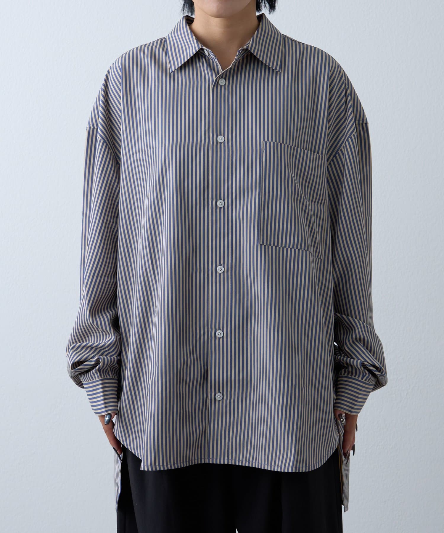 CIAOPANIC TYPY(チャオパニックティピー) 【WEB限定】【４サイズ展開】ルーズシルエットレギュラーカラーアソートシャツ