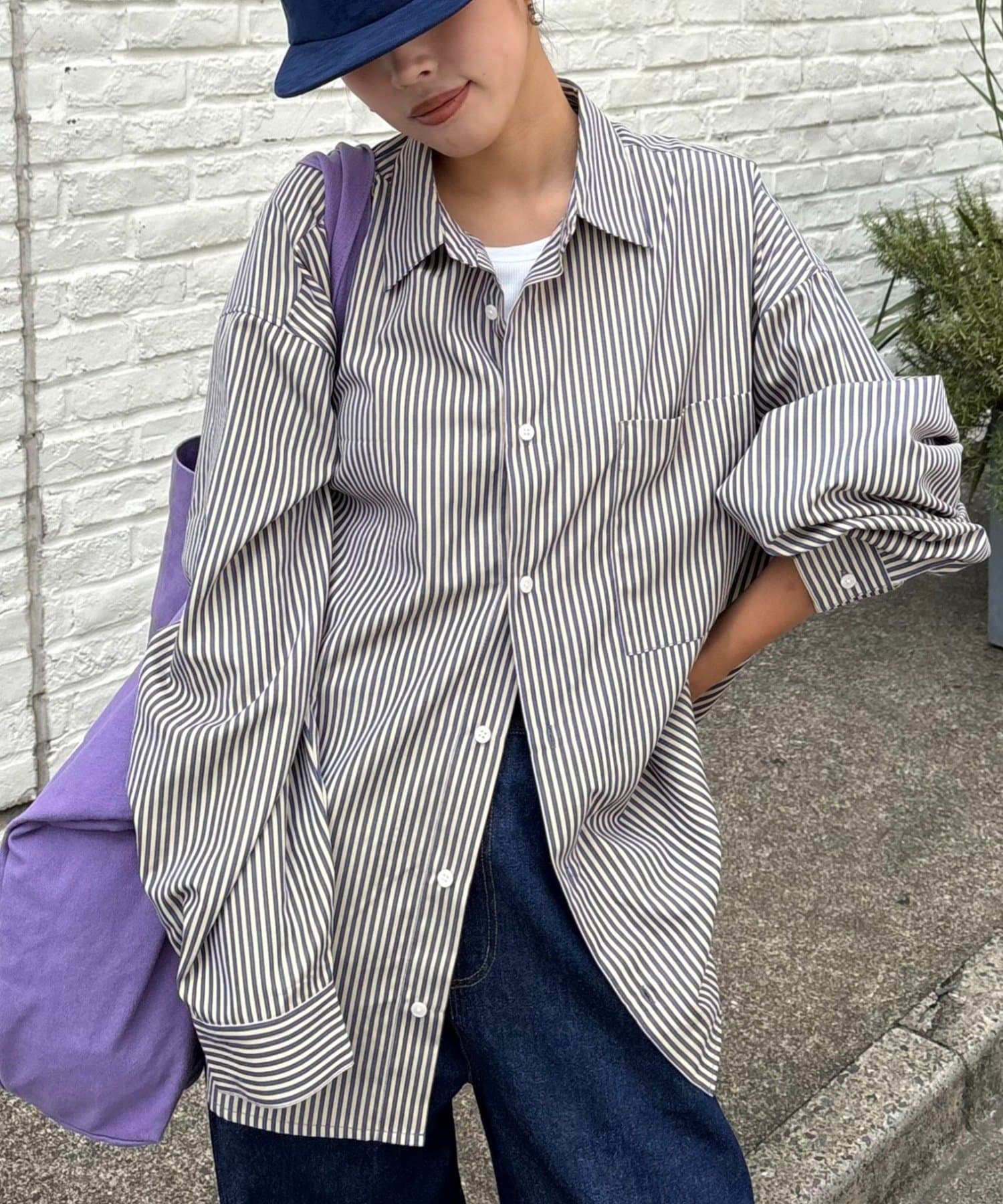 CIAOPANIC TYPY(チャオパニックティピー) 【UNISEX】ルーズシルエットレギュラーカラーアソートシャツ