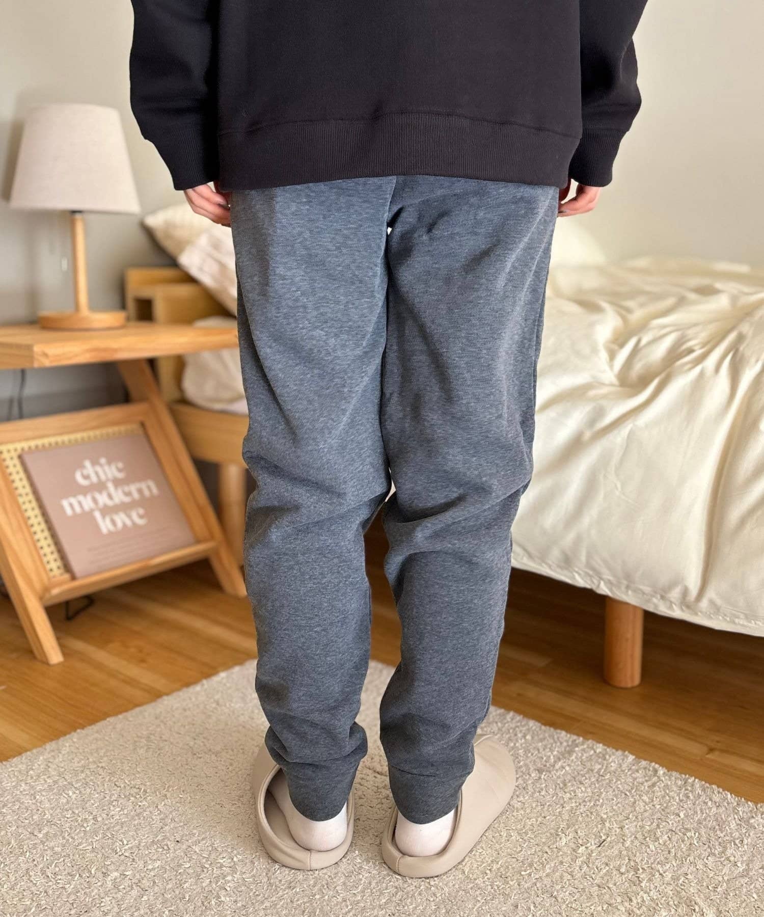 LOCUST(ローカスト) 【おうち時間】りらぽか裏起毛スウェットパンツ