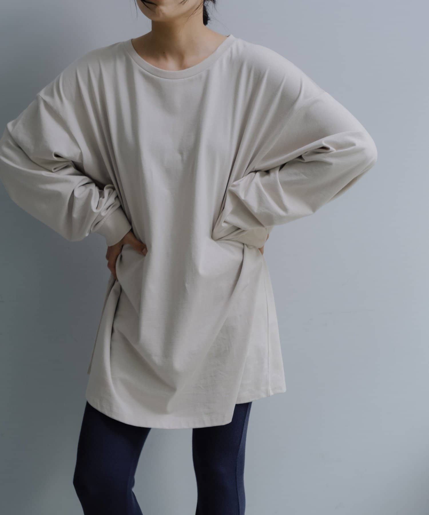 Pasterip(パセリ) Too big Tee-long sleeve
