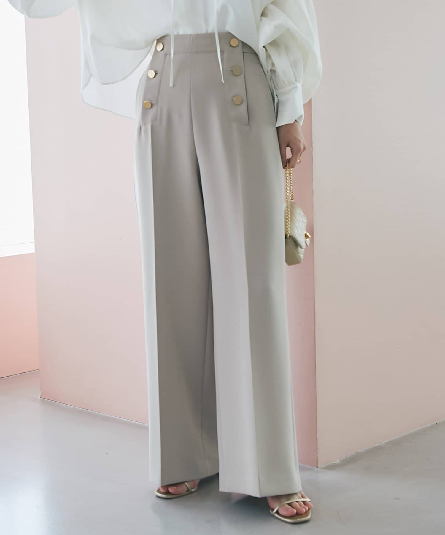 La boutique BonBon(ラブティックボンボン) 【miki監修】ダブルクロスマリンパンツ