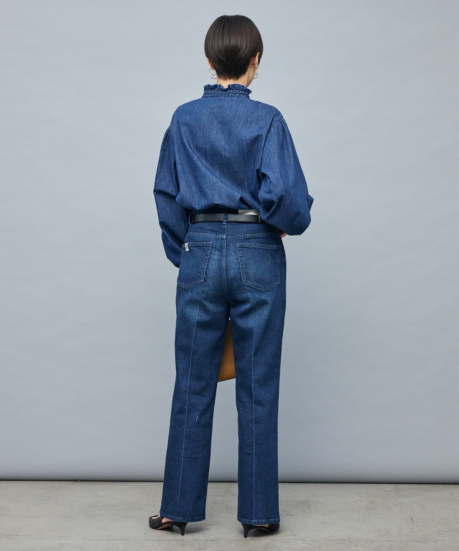 最終お値下げ美品RM denim】ペプラムジレデニムブラウス　ノーリーズ ペプラムジレデニムブラウス｜MOVIE詳細｜NOLLEY'S MALL