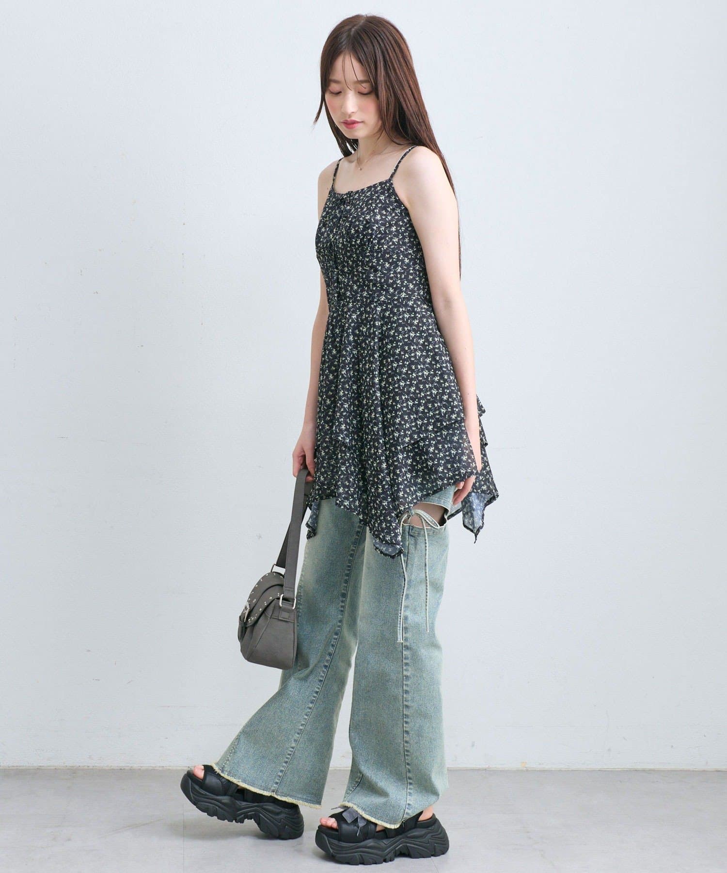 OLIVE des OLIVE(オリーブ デ オリーブ) イレヘムキャミチュニックワンピース