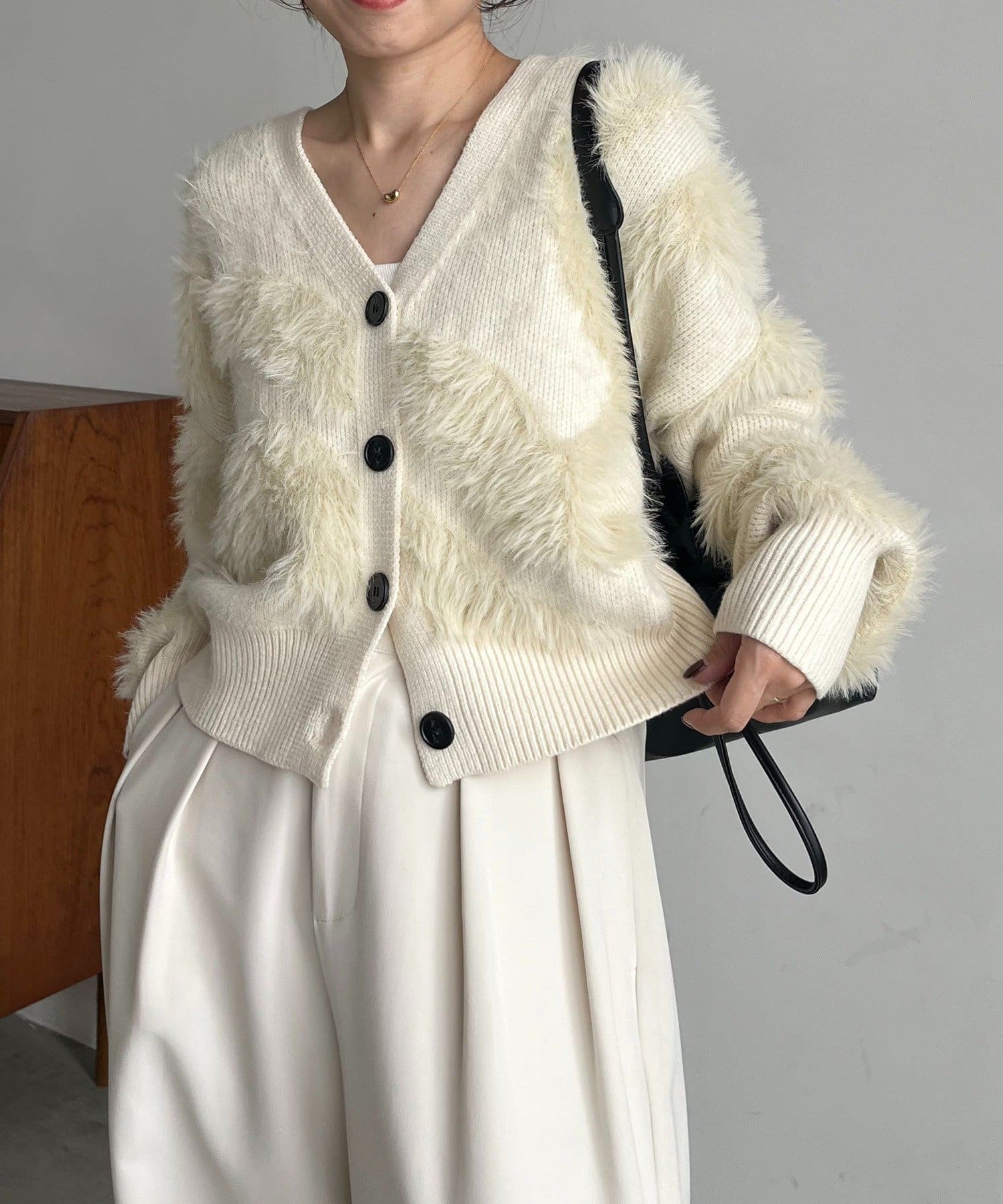 WAVEフェザーカーディガン | CAPRICIEUX LE'MAGE(カプリシュレ