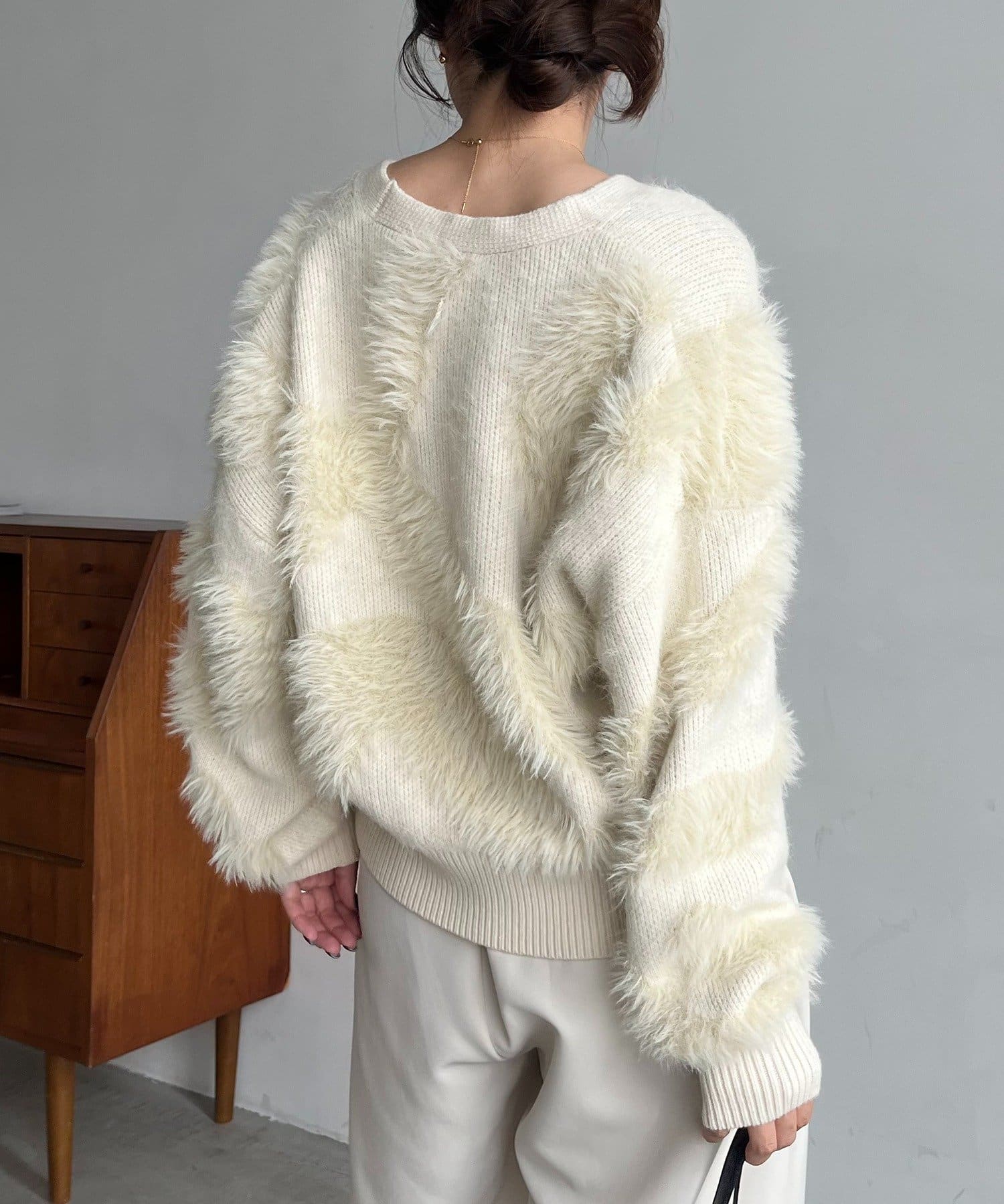 WAVEフェザーカーディガン | CAPRICIEUX LE'MAGE(カプリシュレ