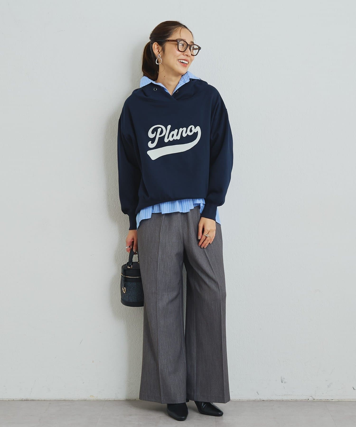 un dix cors(アンディコール) 《デイリーに活躍◎》ギャザーストライプシャツ