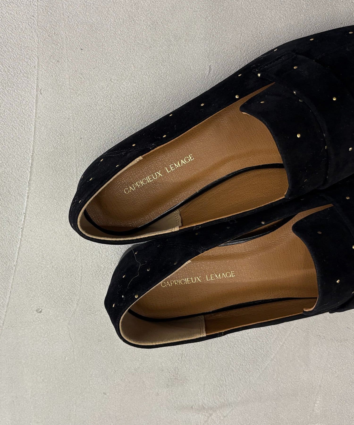 CAPRICIEUX LE'MAGE(カプリシュレマージュ) 【再入荷/新色ドット】ポインテッドローファー