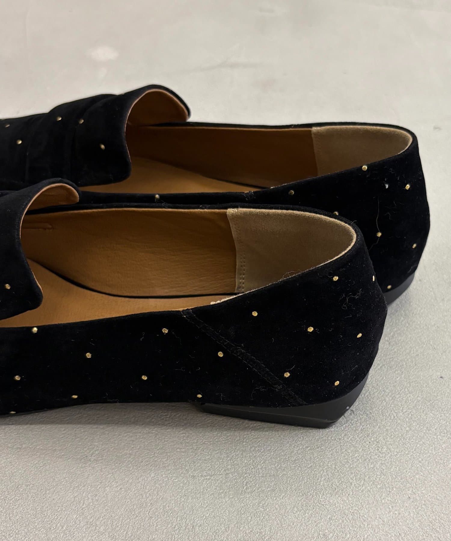 CAPRICIEUX LE'MAGE(カプリシュレマージュ) 【再入荷/新色ドット】ポインテッドローファー