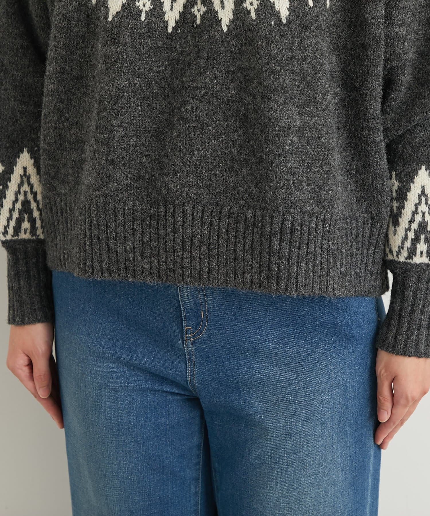 un dix cors(アンディコール) 《大人カジュアルに◎》ノルディック柄ニット