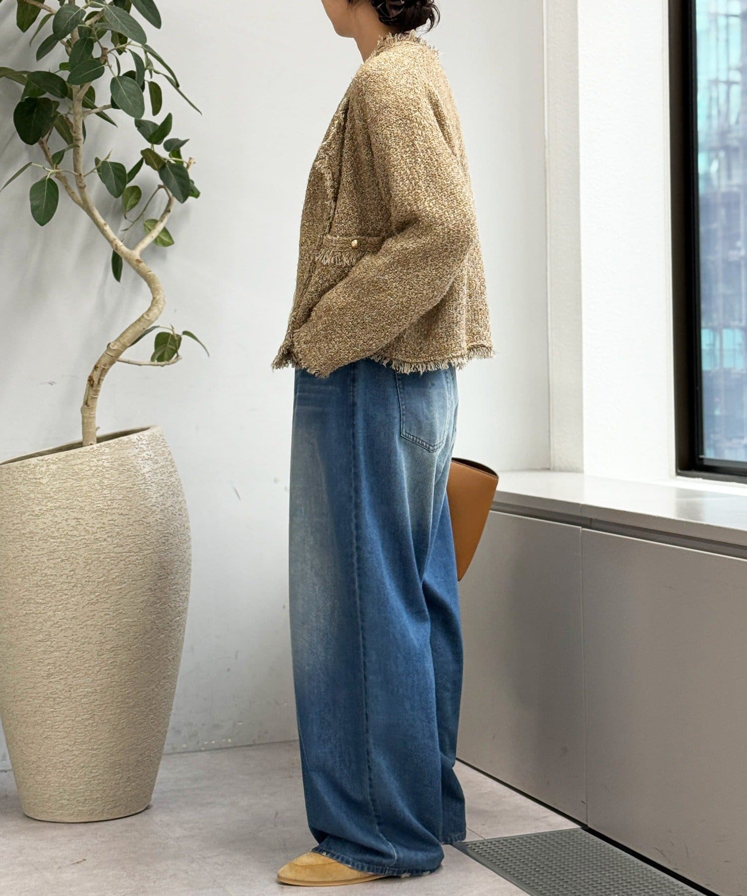 品のある着こなしに】リンクスツイードカーデ | RIVE DROITE