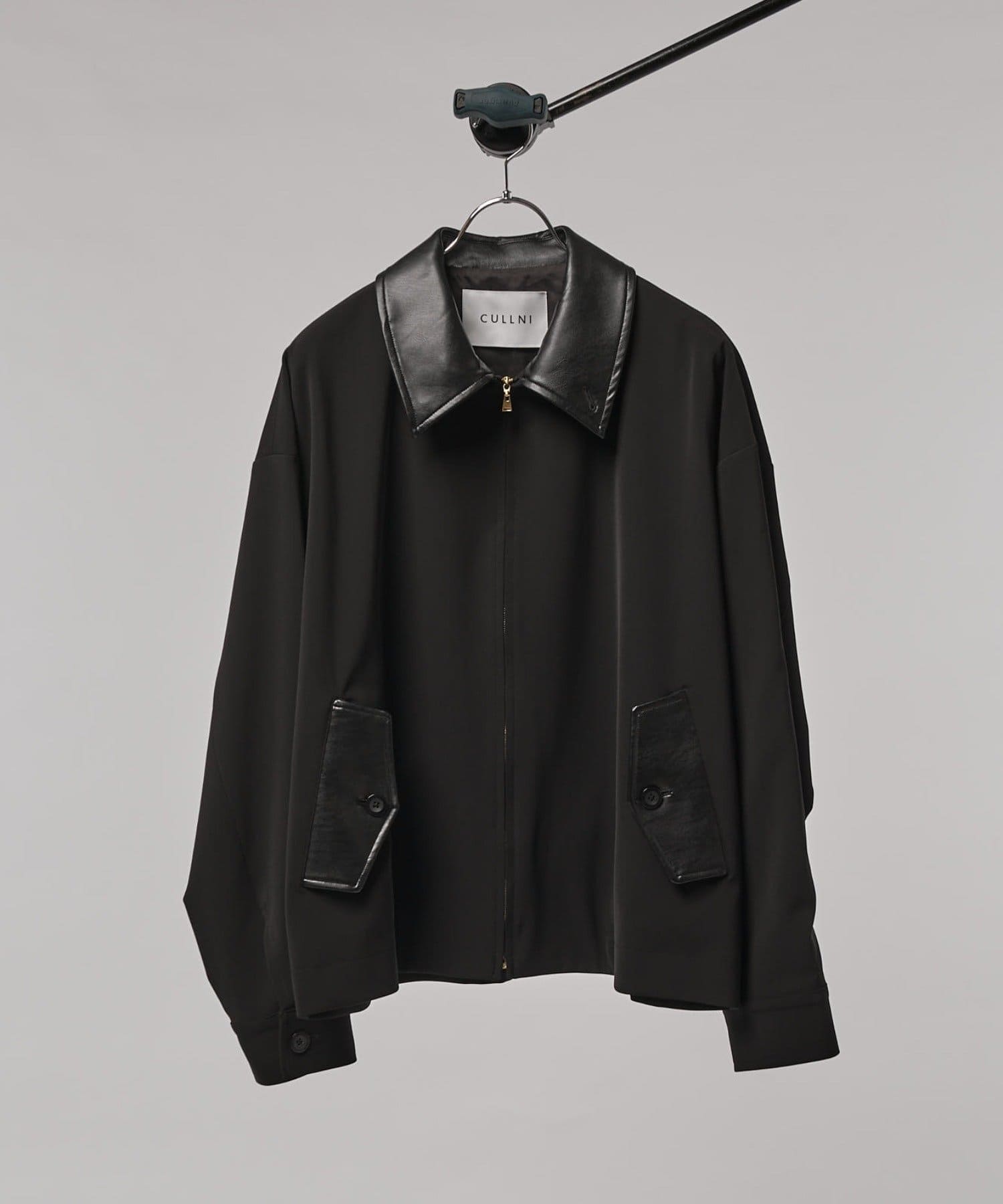 Lui's(ルイス) 襟レザー切替ZIPブルゾン CULLNI exclusive for Lui's