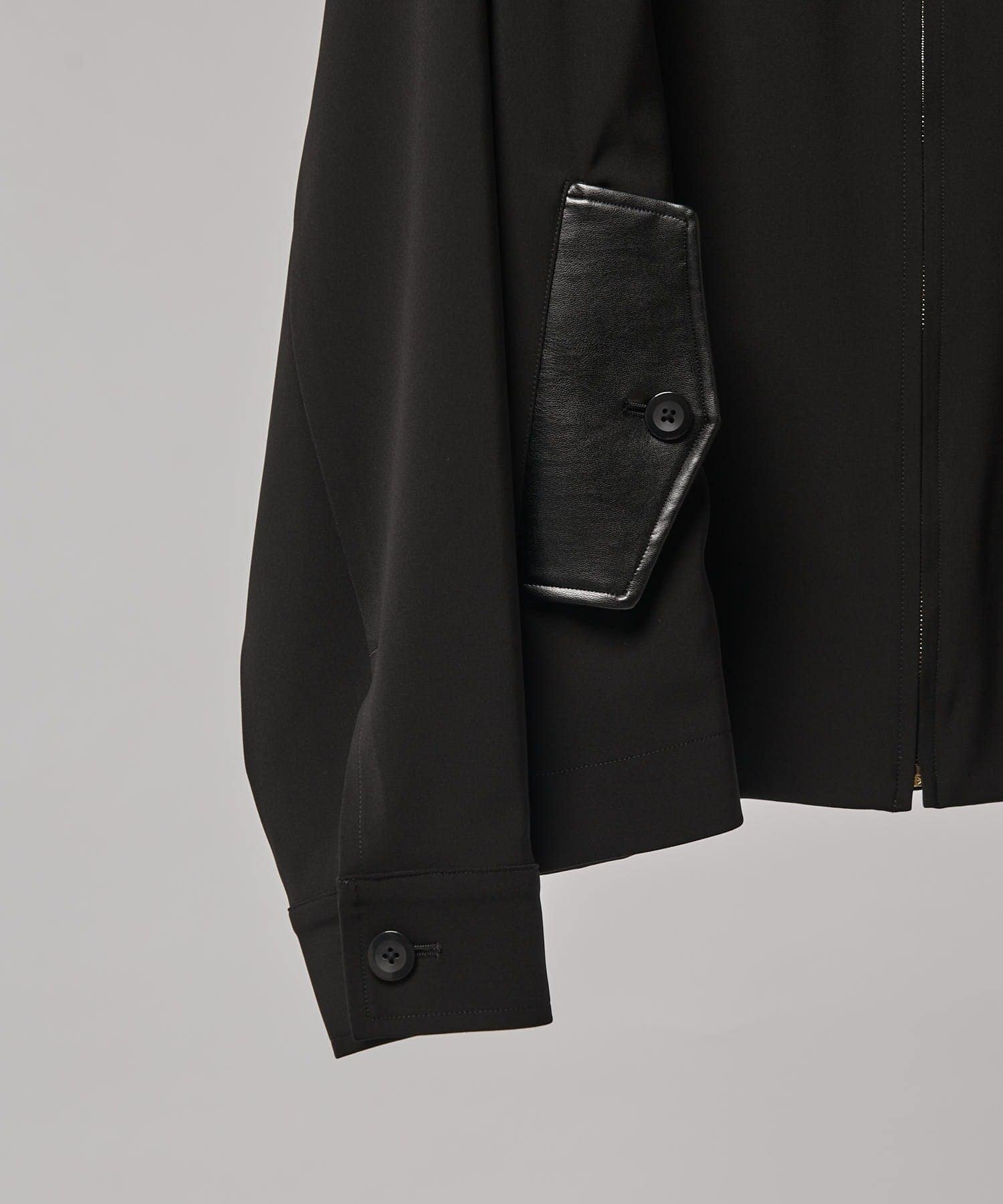 Lui's(ルイス) 襟レザー切替ZIPブルゾン CULLNI exclusive for Lui's