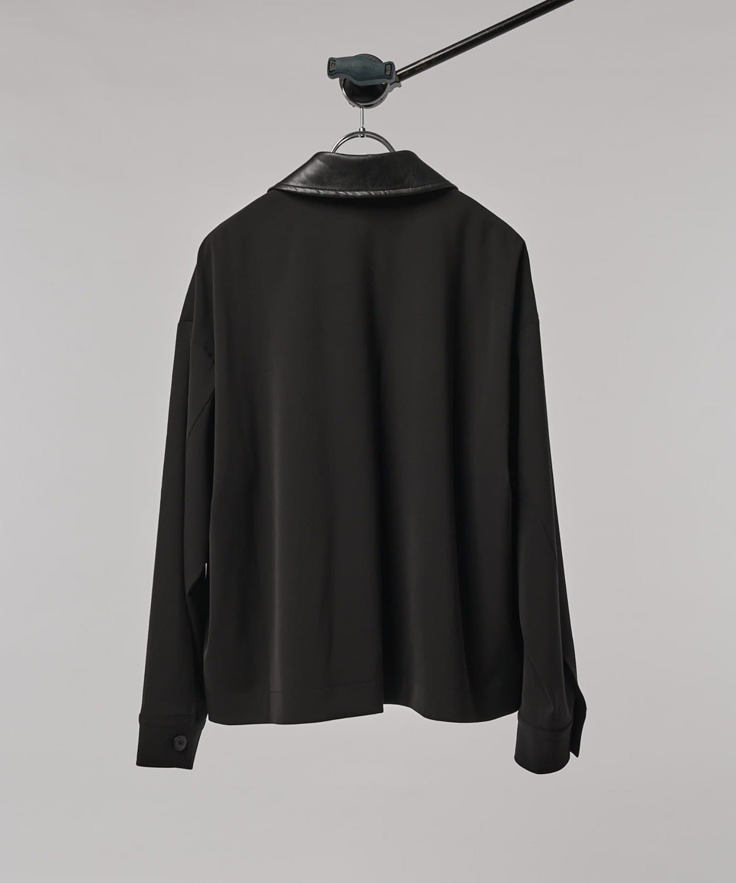 Lui's(ルイス) 襟レザー切替ZIPブルゾン CULLNI exclusive for Lui's