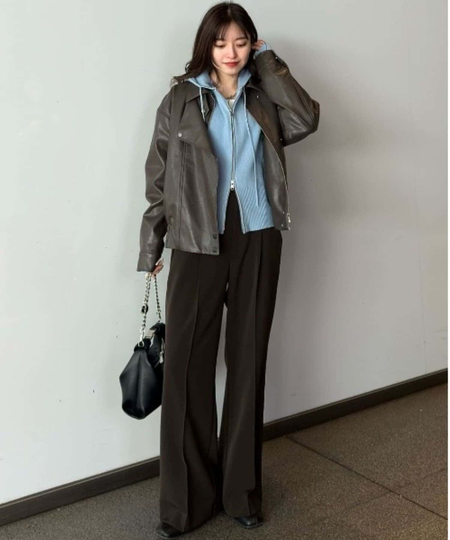 Lui's(ルイス) フードZIPニットパーカー