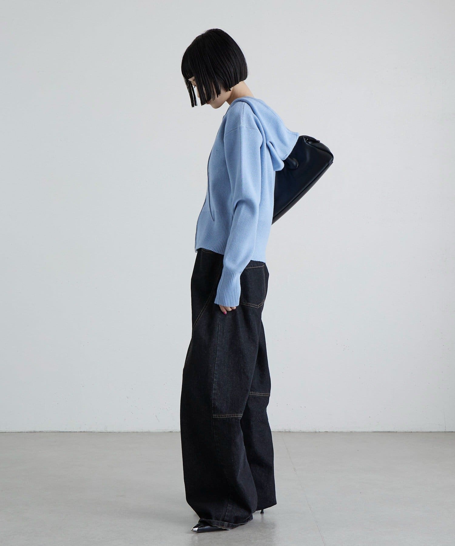 Lui's(ルイス) フードZIPニットパーカー