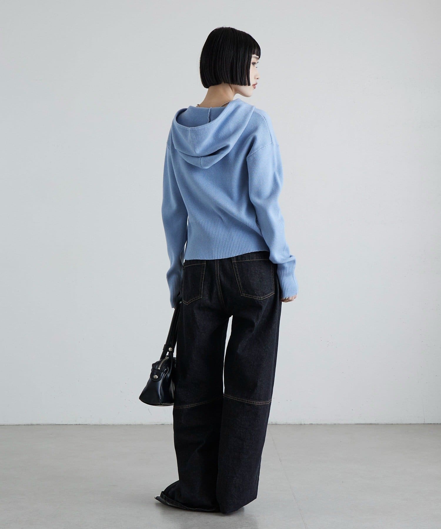 Lui's(ルイス) フードZIPニットパーカー