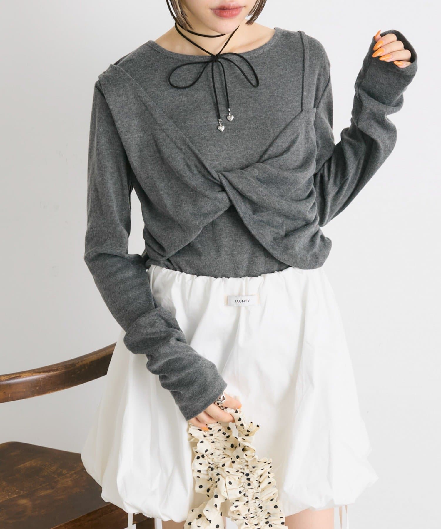 w closet(ダブルクローゼット) 【25AW】ツイストプルオーバー